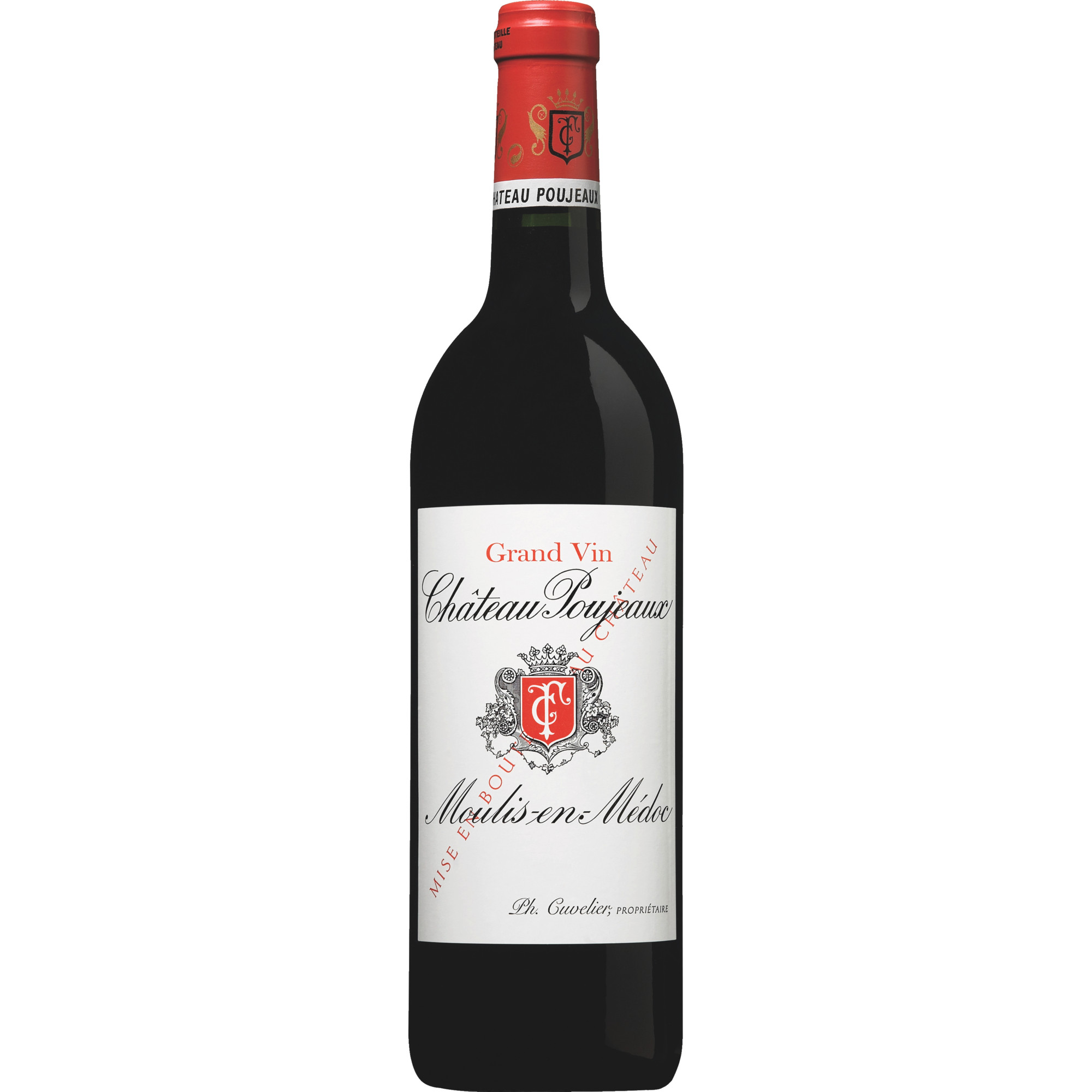 Image of Château Poujeaux, Moulis AOP, Bordeaux, 2021, Rotwein