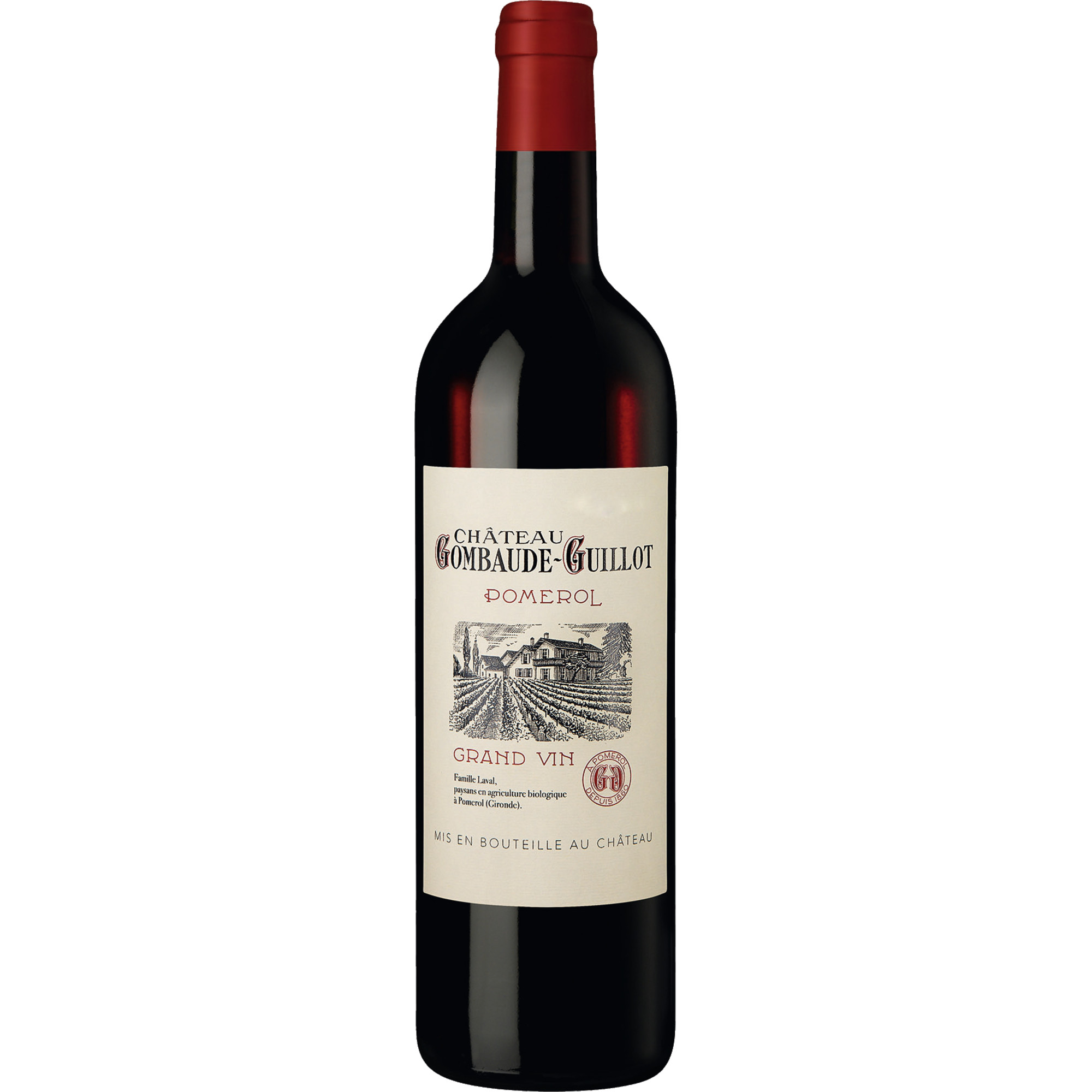 Image of Château Gombaude-Guillot, Pomerol AOP, Bordeaux, 2016, Rotwein