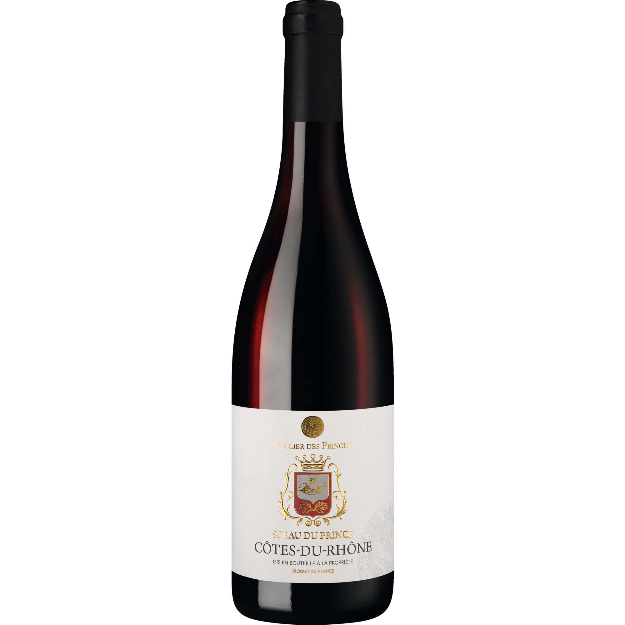 Sceau du Prince, Côtes du Rhône AOP, Rhône, 2022, Rotwein Cellier des Princes - F84350 Courthézon – Vaucluse - France Hawesko DE