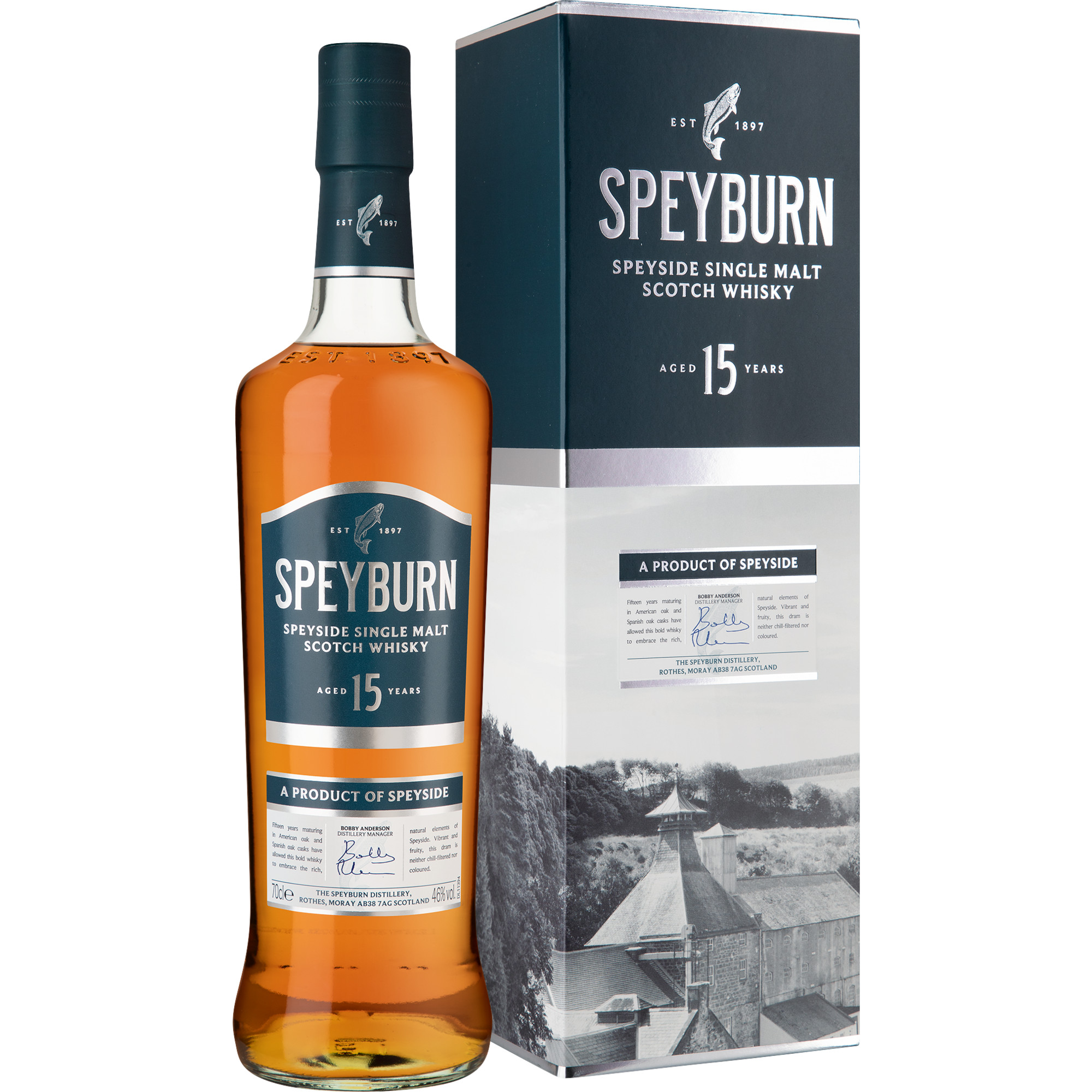 Speyburn 15 Years Single Malt Scotch Whisky, 0,7 L, 46% Vol., in Gepa, Schottland, Spirituosen