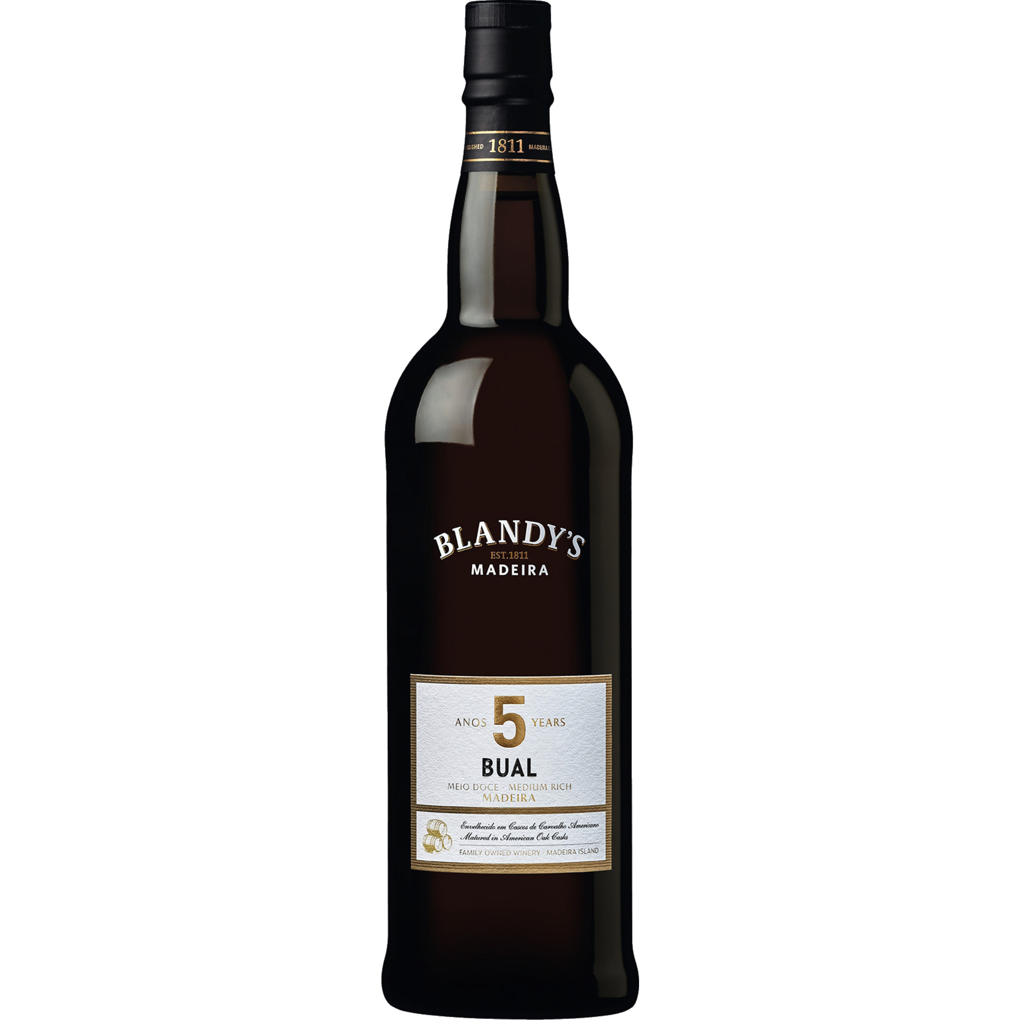 Image of Blandy's 5 Years Old Bual, Madeira DOC, 19 % Vol., 0,75 L, Madeira, Spirituosen