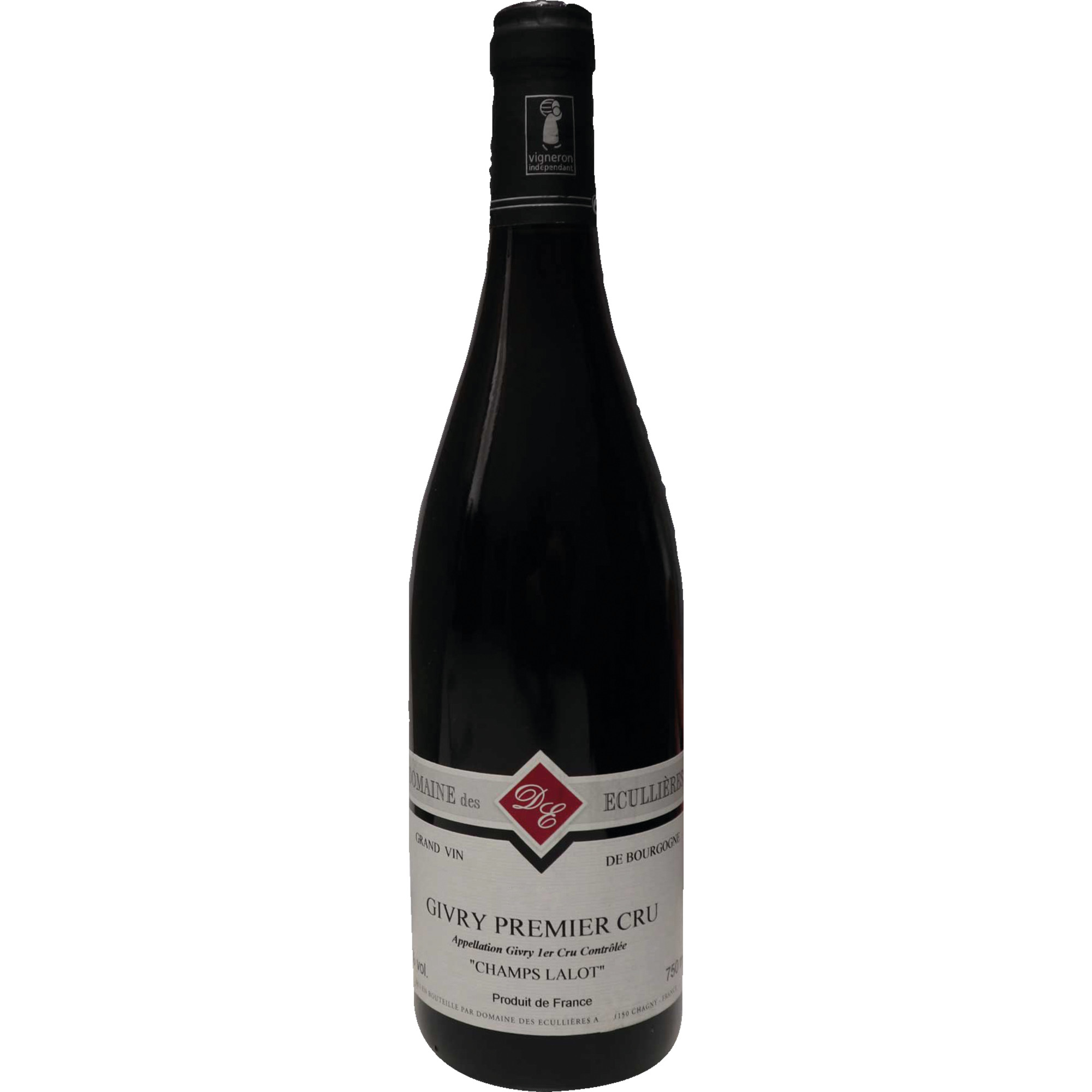 Domaine de L'Ecullière Champs Lalot Givry 1er Cru, Burgund, Burgund, 2015, Rotwein