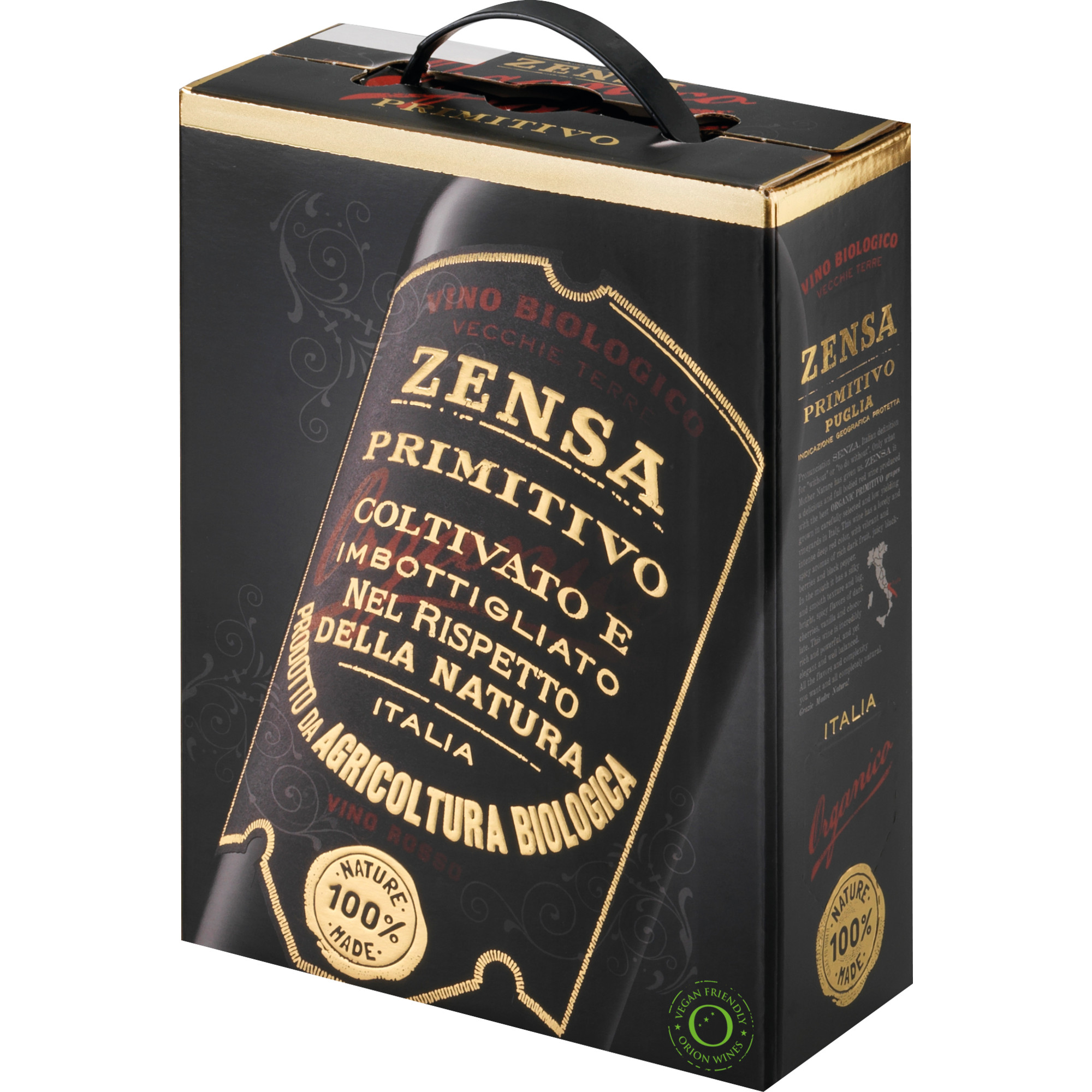 Zensa Primitivo, Puglia IGP, Bag in Box 3 L, Apulien, 2021, Rotwein  Rotwein Hawesko