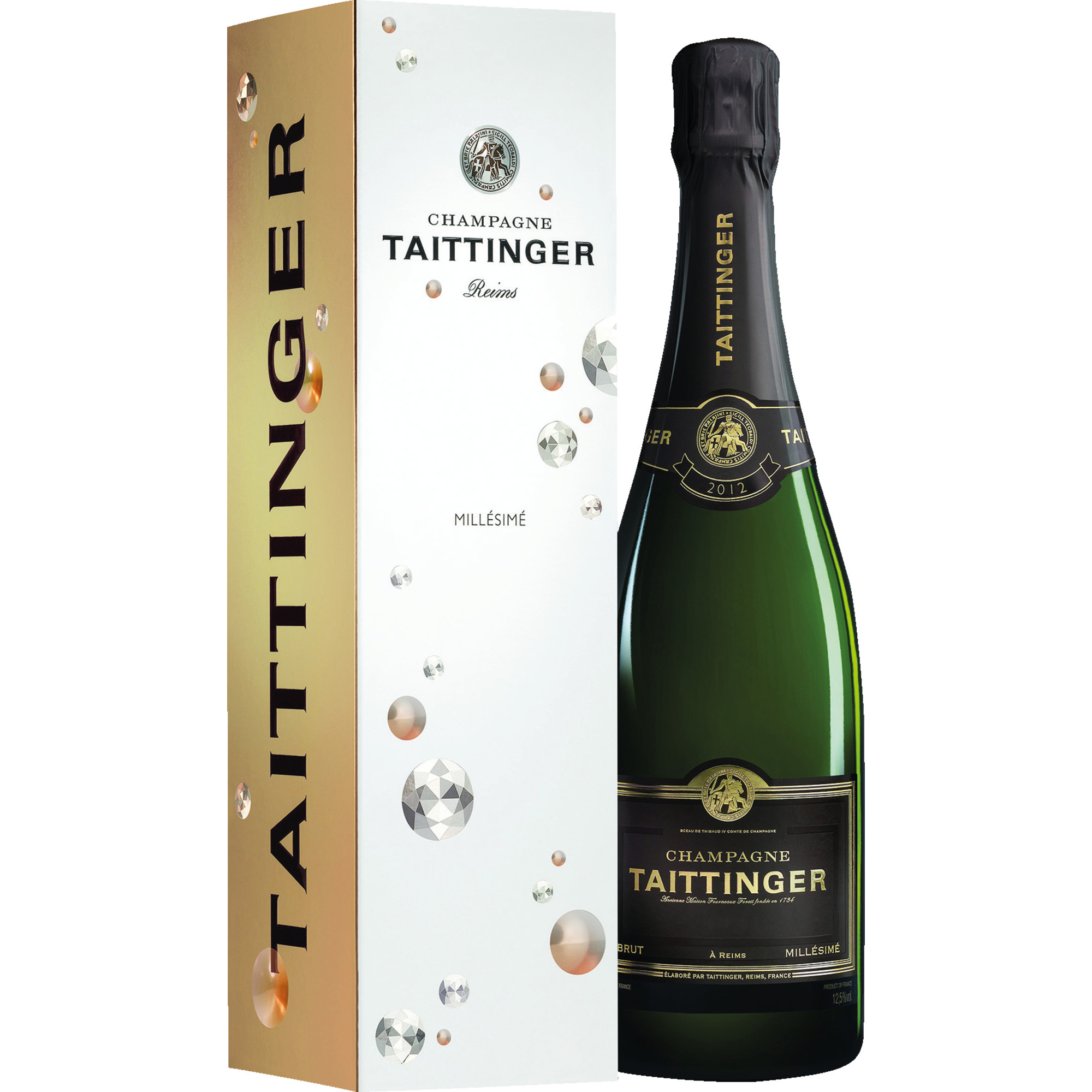Champagne Taittinger Millésime, Brut, Champagne AC, in Geschenketui, Champagne, 2015, Schaumwein  Champagner Hawesko