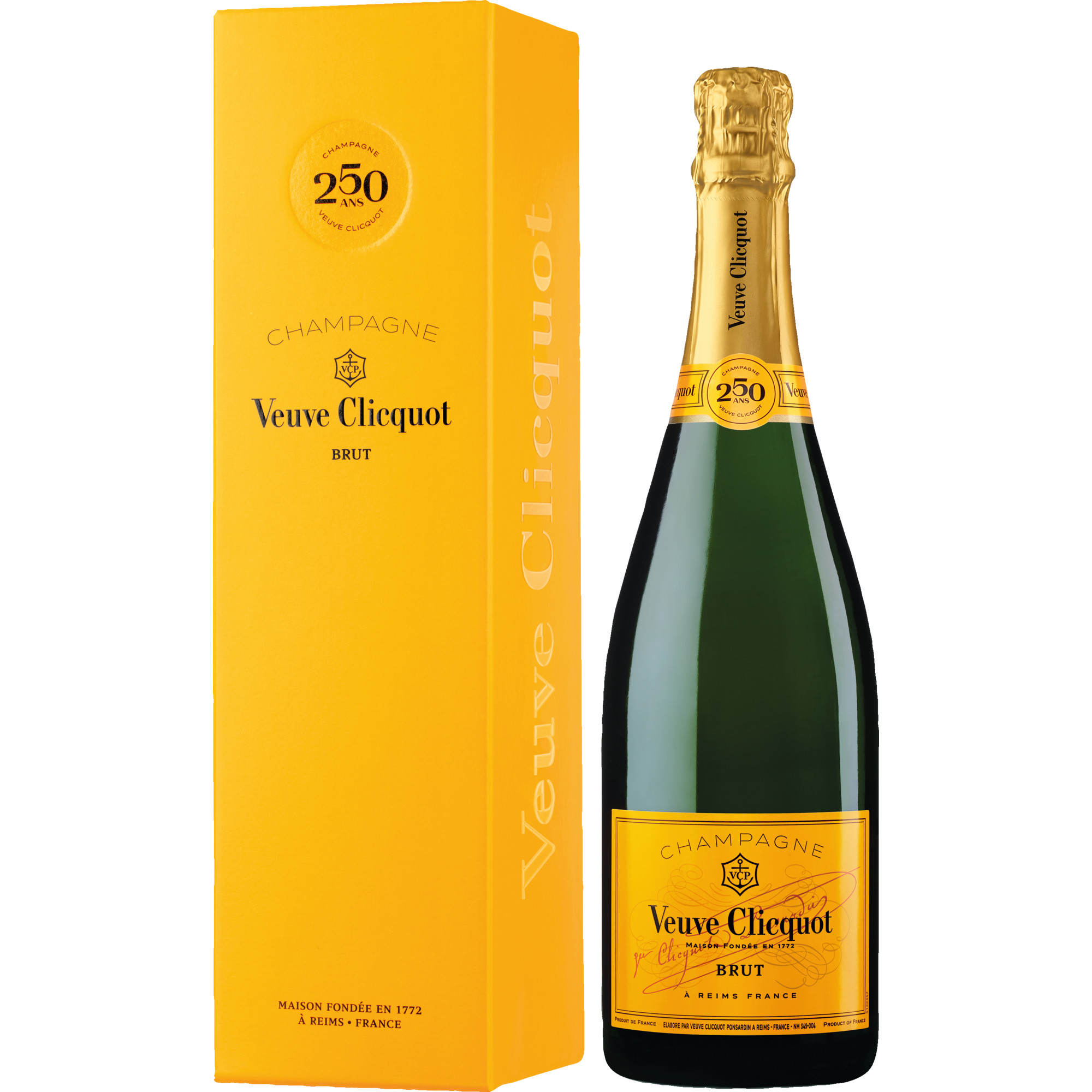 Champagne Veuve Clicquot Ponsardin, Brut, Champagne AC, Geschenketui 250 Jahre, Champagne, Schaumwein  Champagner Hawesko