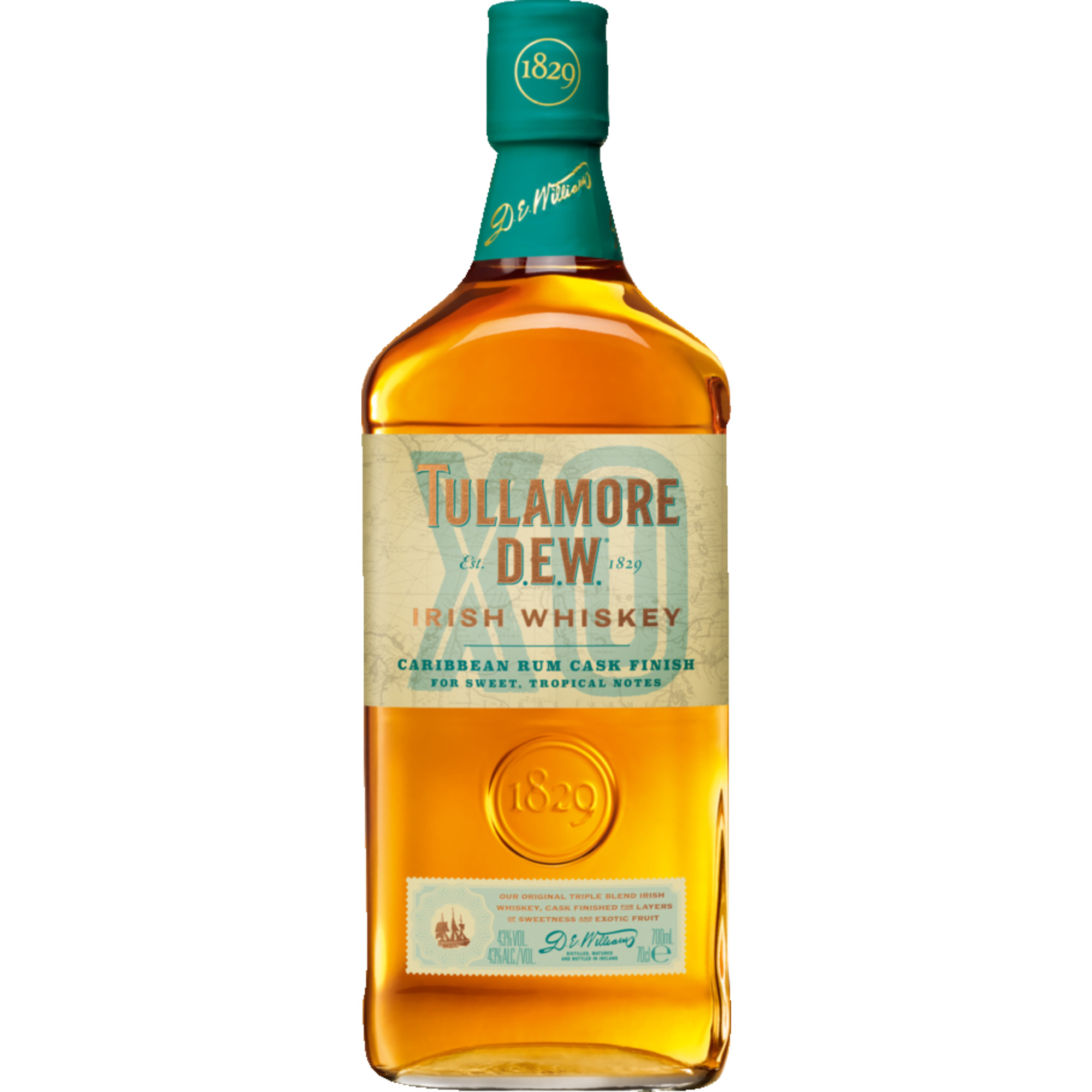 Tullamore Dew XO Rum Finish Irish Whiskey, 0,7 L, 43% Vol., Spirituosen - Spirituosen