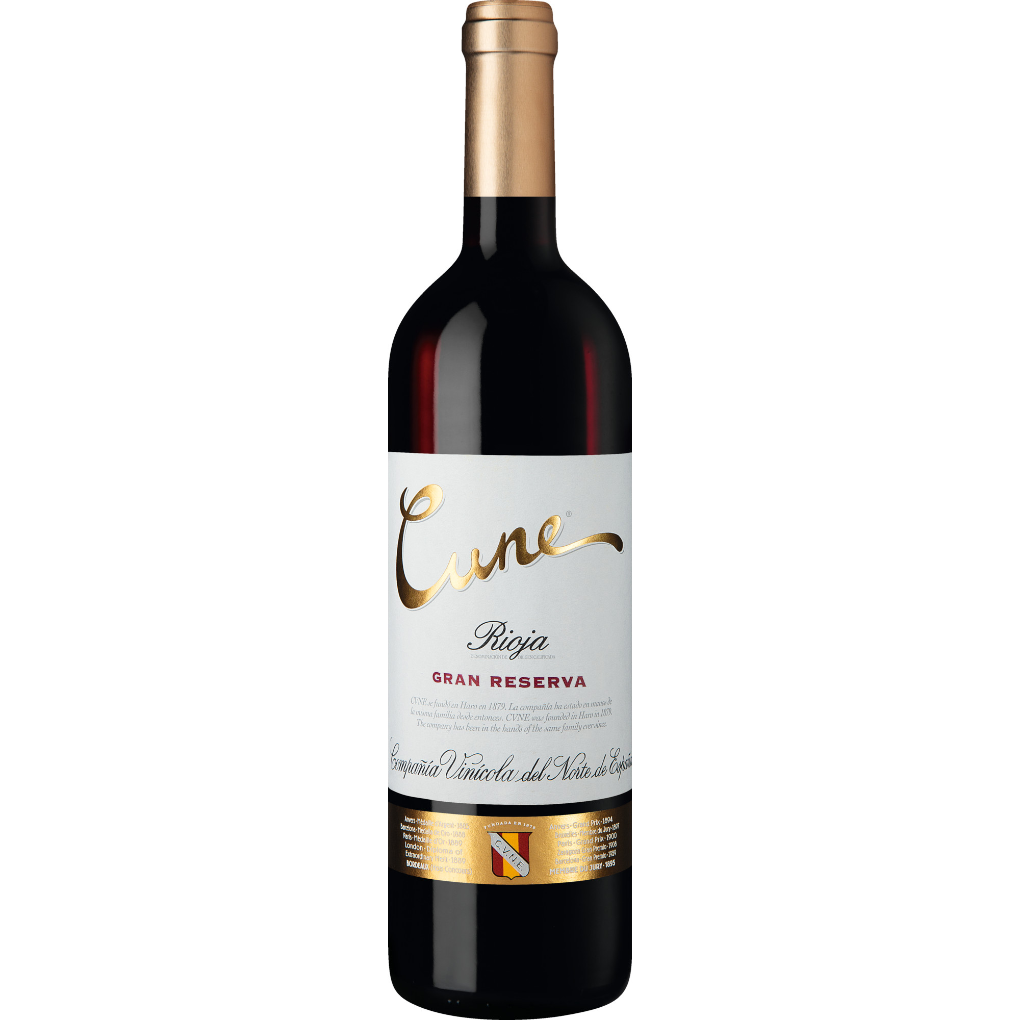 Cune Rioja Gran Reserva, Rioja DOCa, Rioja, 2016, Rotwein Embotelloado por CVNE, Haro - España, R.E. N° 44 LO Hawesko DE