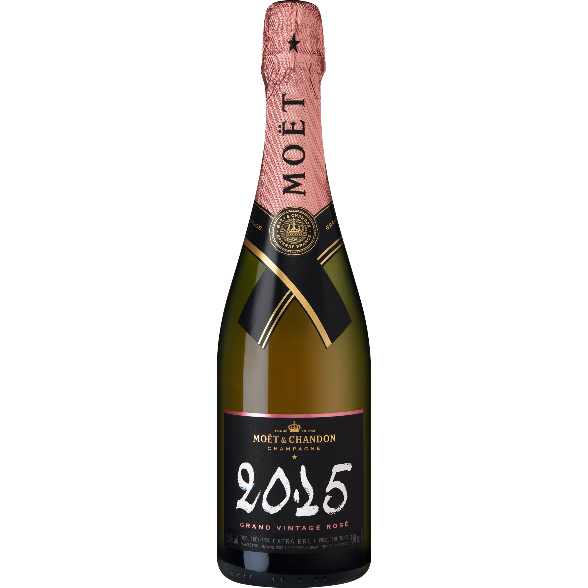 Image of Champagne Moet & Chandon Grand Vintage Rosé, Brut, Champagne AC, Champagne, 2015, Schaumwein
