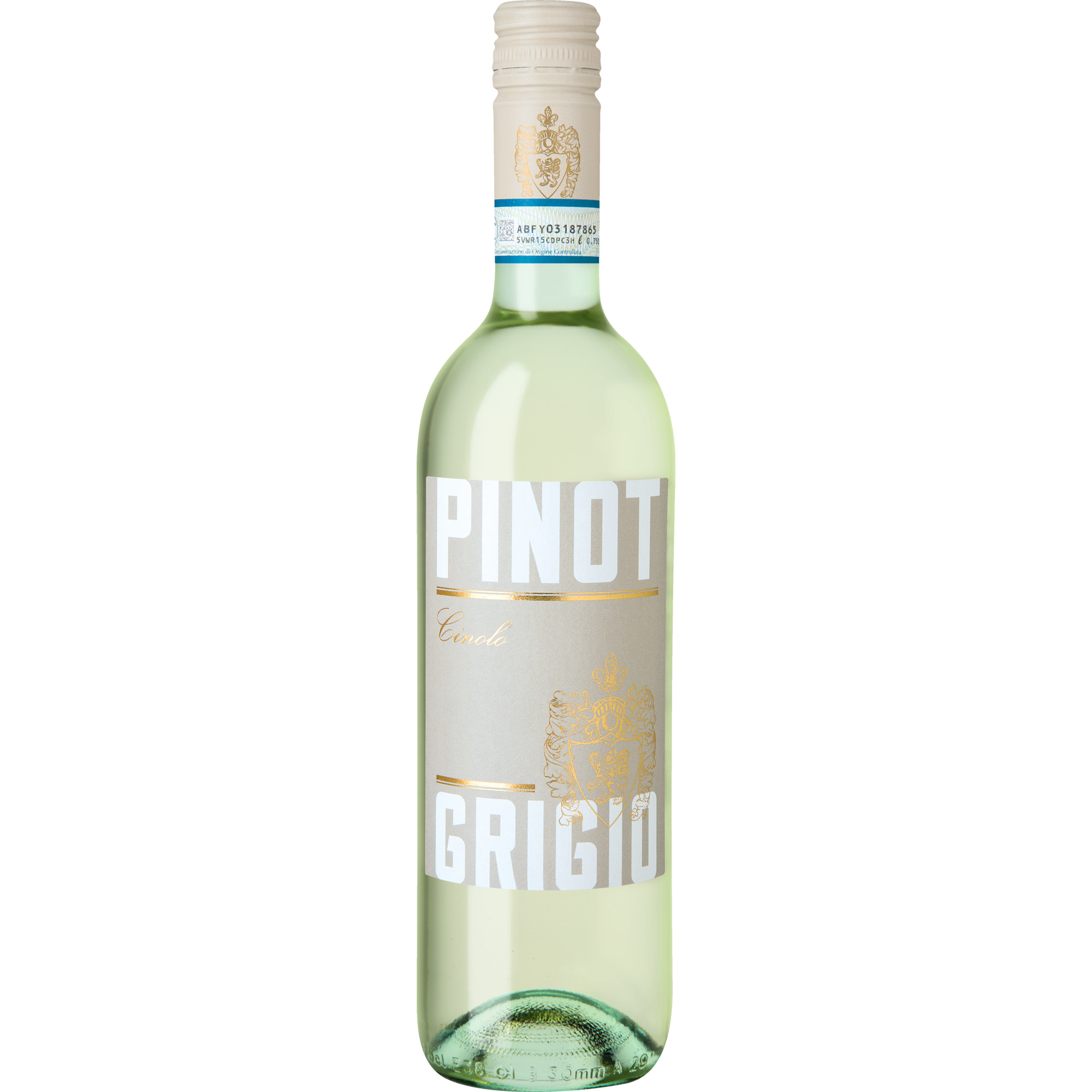 Cinolo Pinot Grigio, delle Venezie DOC, Venetien, 2022, Weißwein Vertrieb durch Hanseatisches Wein-Sektkontor Hawesko GmbH, DE-22763 Hamburg, Imbottigliato da IT-BZ/65, 39040 Ora, Italia Hawesko DE