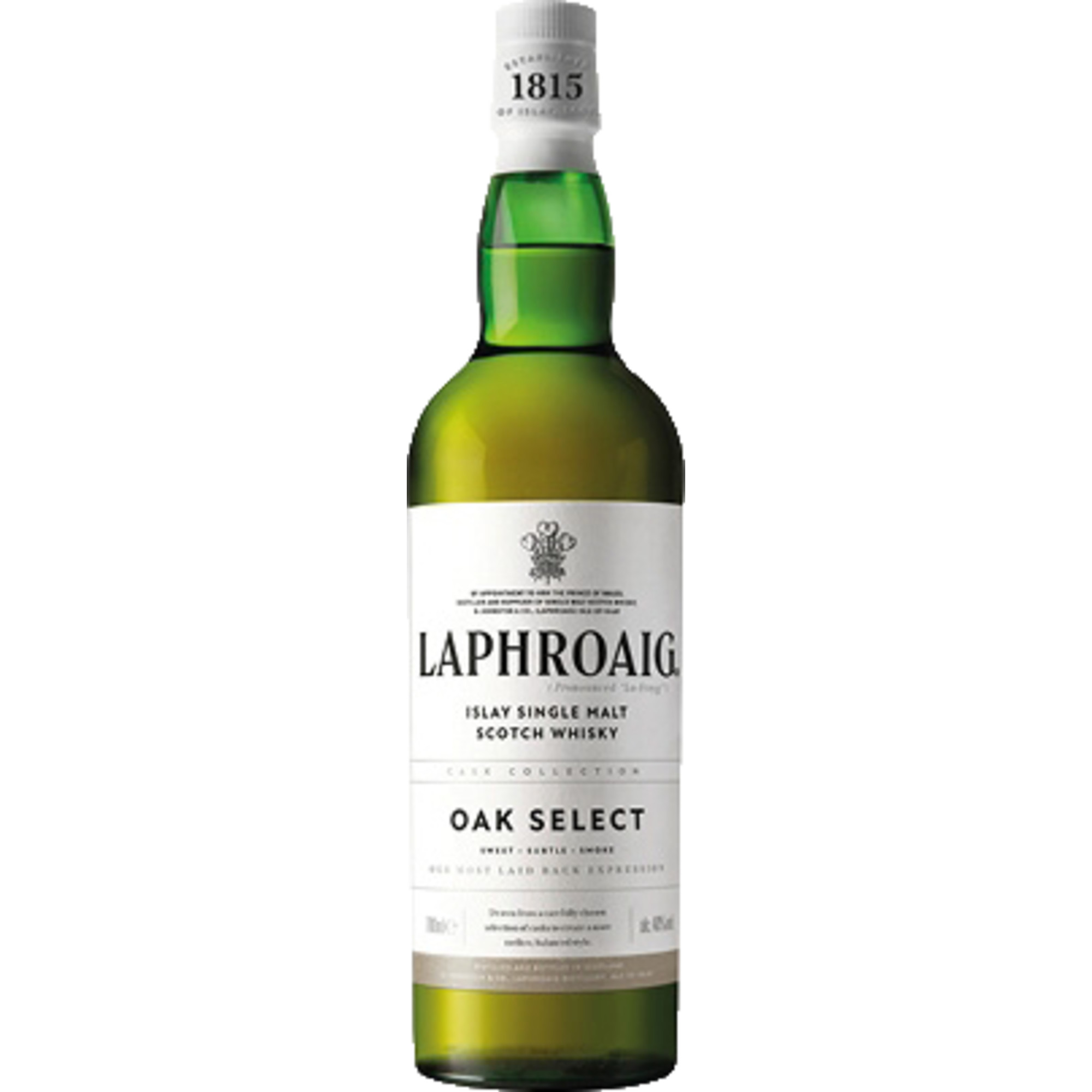 Laphroaig Select Islay Single Malt, Scotch Whisky, 0,7 L, 40% Vol., Schottland, Spirituosen D. Johnston & Company (Laphroaig) Ltd, Springburn Bond, Carlisle St, Glasgow G21 1EQ, Scotland Hawesko DE