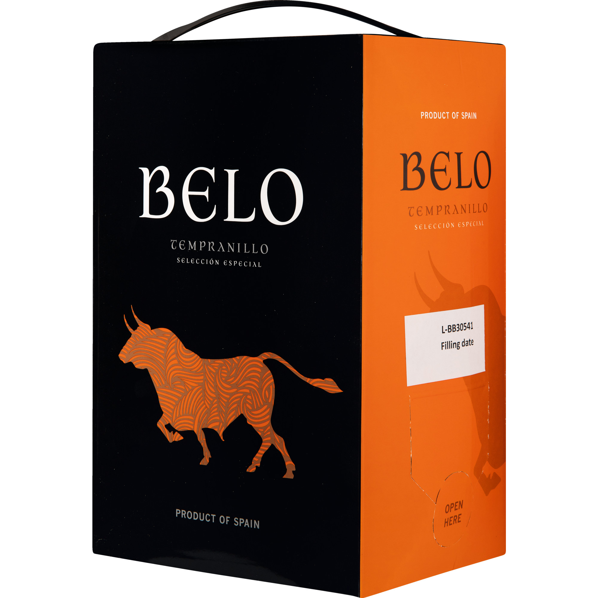 Belo Tempranillo Seleccion Especial, Vino de la Tierra de Castilla, Bag in Box, 3,0 L, Vino de la Tierra de Castilla, 2022, Rotwein  Rotwein Hawesko