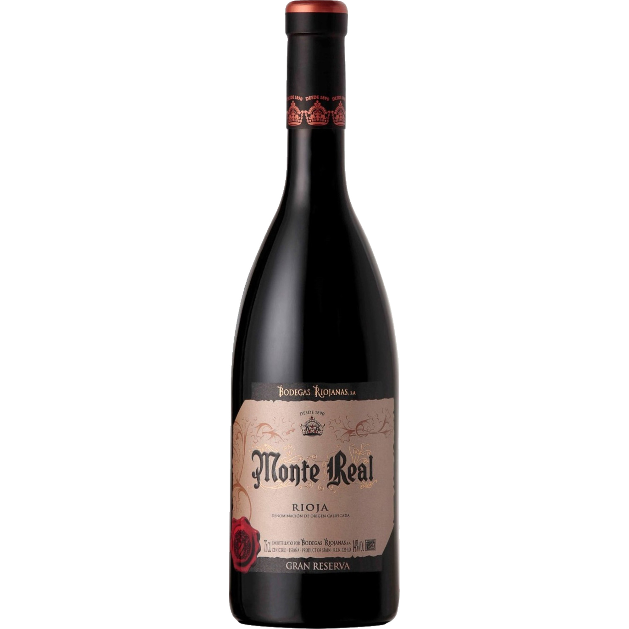 Monte Real Rioja Gran Reserva, Rioja DOCa, Rioja, 2016, Rotwein