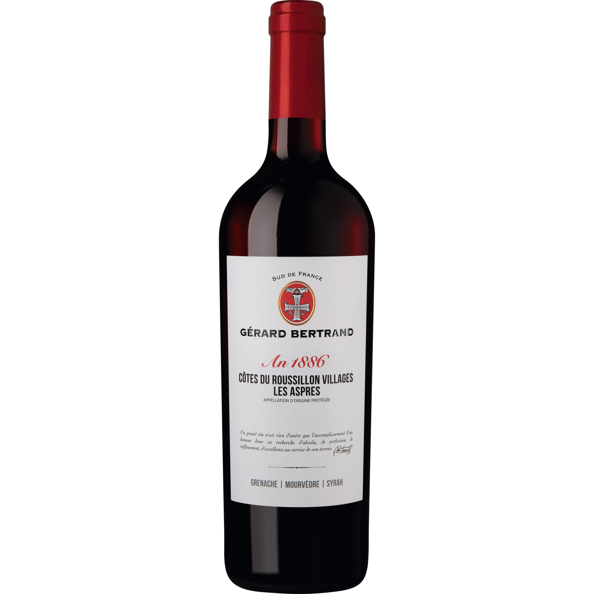 Image of Héritage 1886 Les Aspres, Côtes du Roussillon Villages AOP, Languedoc-Roussillon, 2019, Rotwein