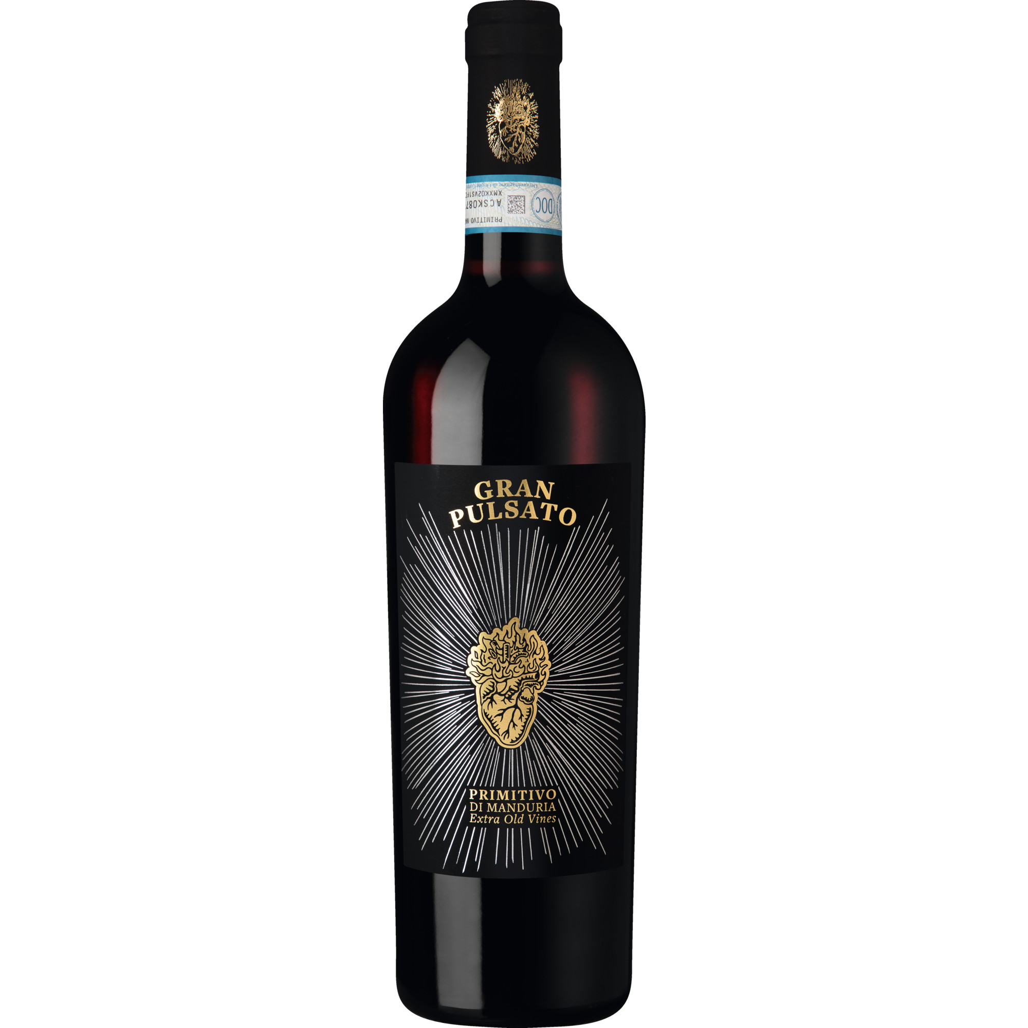 Gran Pulsato Primitivo di Manduria Extra old Vines, Primitivo di Manduria DOC, Apulien, 2021, Rotwein  Rotwein Hawesko