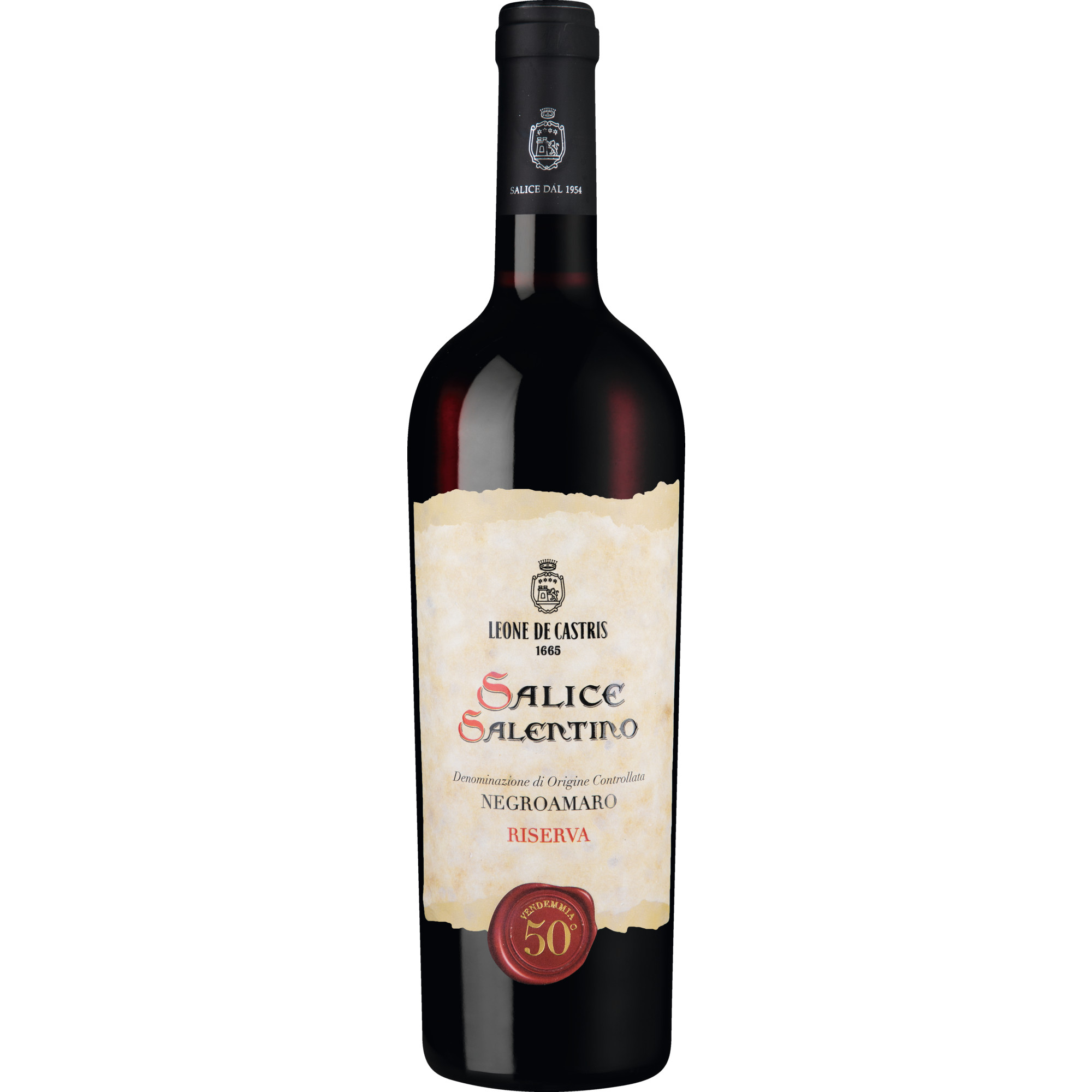 50° Vendemmia Rosso Riserva, Salice Salentino DOC, Apulien, 2020, Rotwein