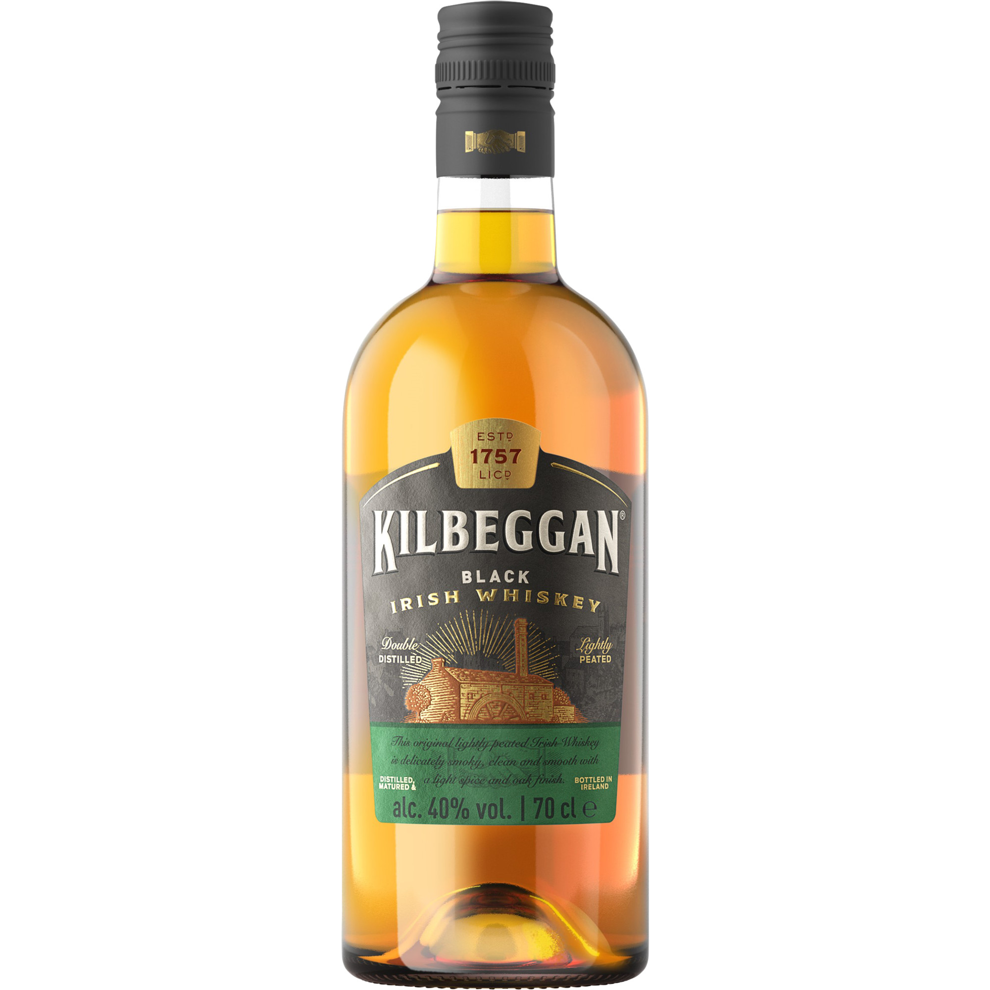 Kilbeggan Irish Whiskey Black, 0,7 L, 40% Vol., Spirituosen - Spirituosen