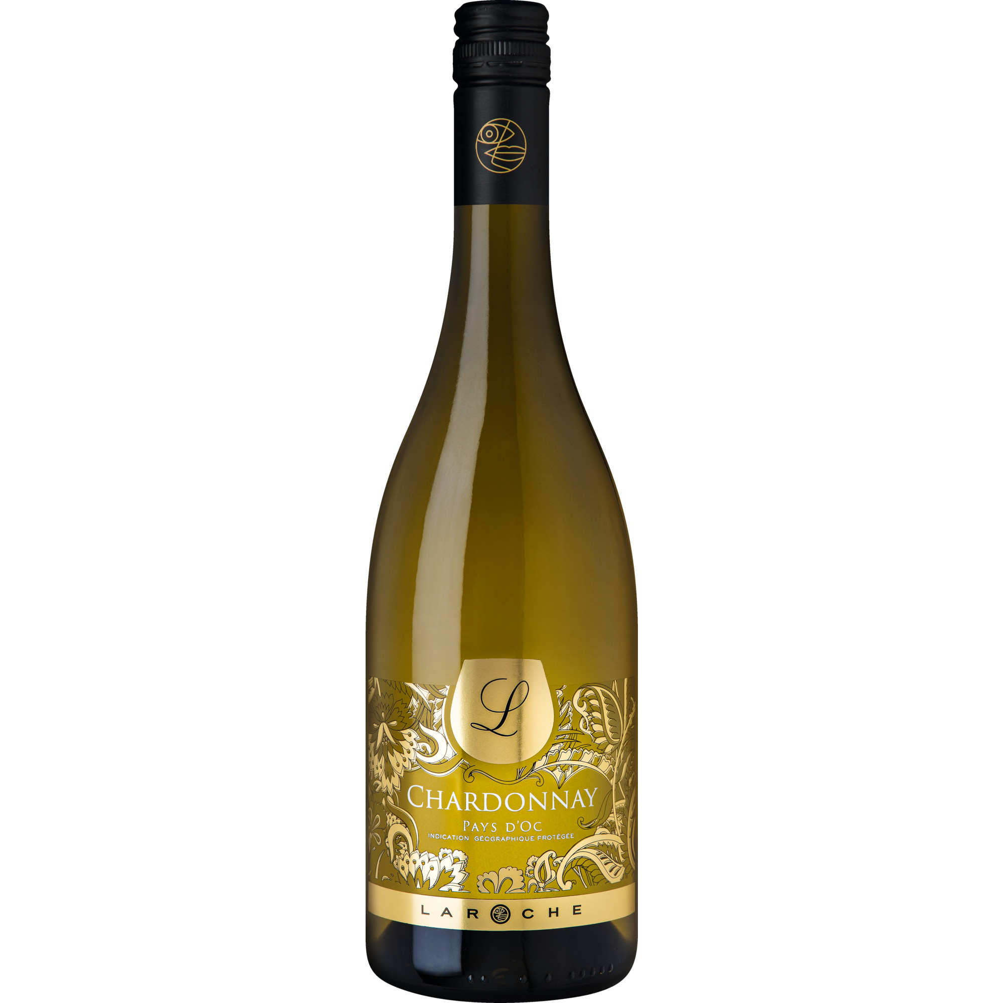 Chardonnay L Edition Or, Pays d%27Oc IGP, Languedoc-Roussillon, 2022, Weißwein Laroche, Béziers, France Hawesko DE