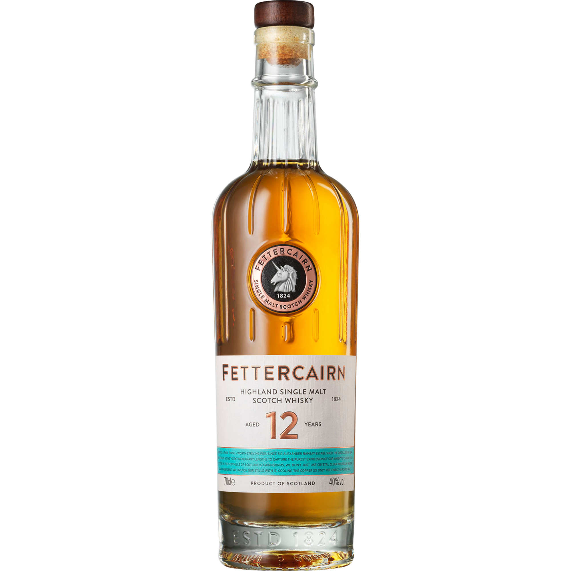 Image of Fettercairn Highland Single Malt 12 Years, Scotch Whisky, 0,7L, 40%, Schottland, Spirituosen