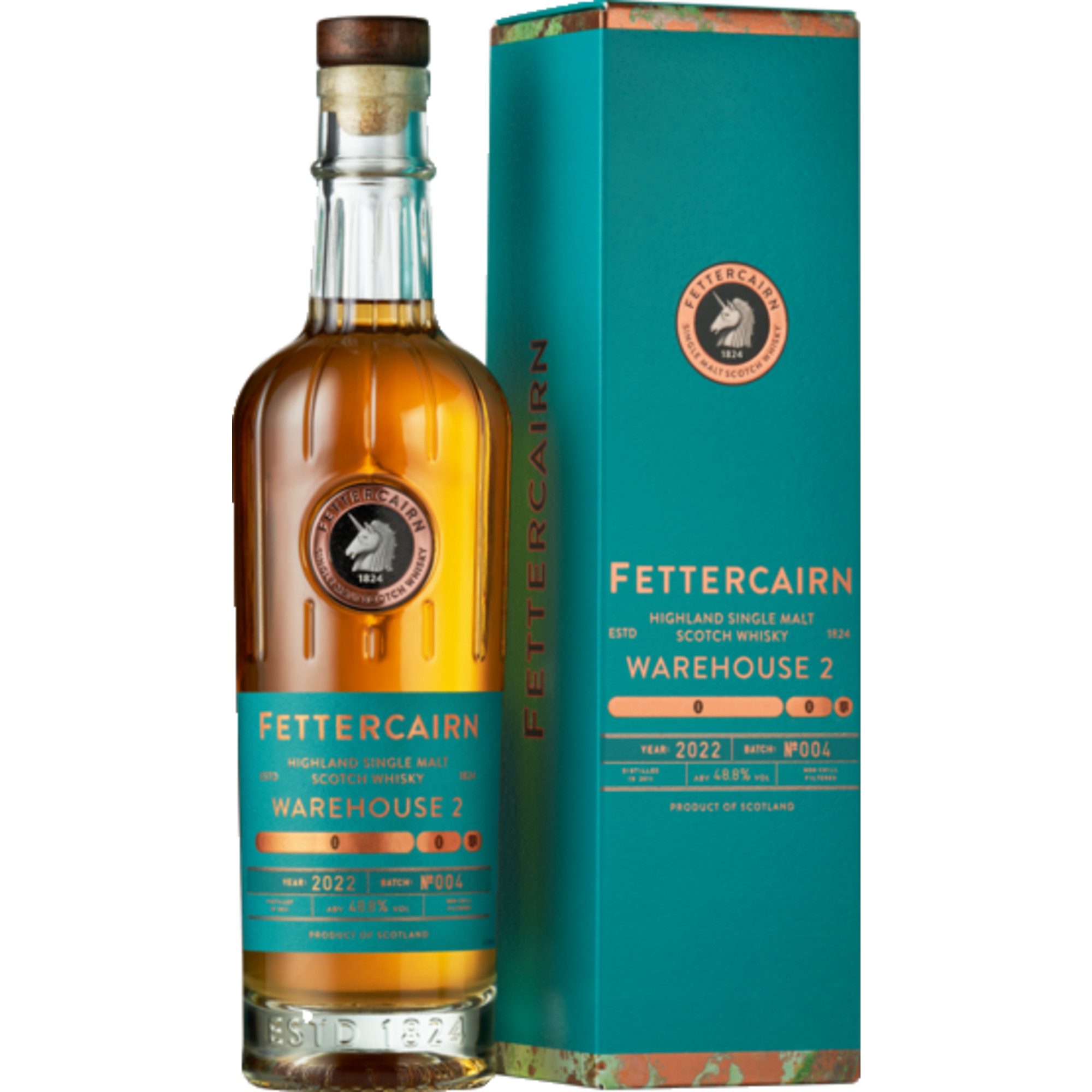 Image of Fettercairn Highland Single Malt, Warehouse 2 small Batch #4, Scotch Whisky 0,7L,40%, Schottland, Spirituosen