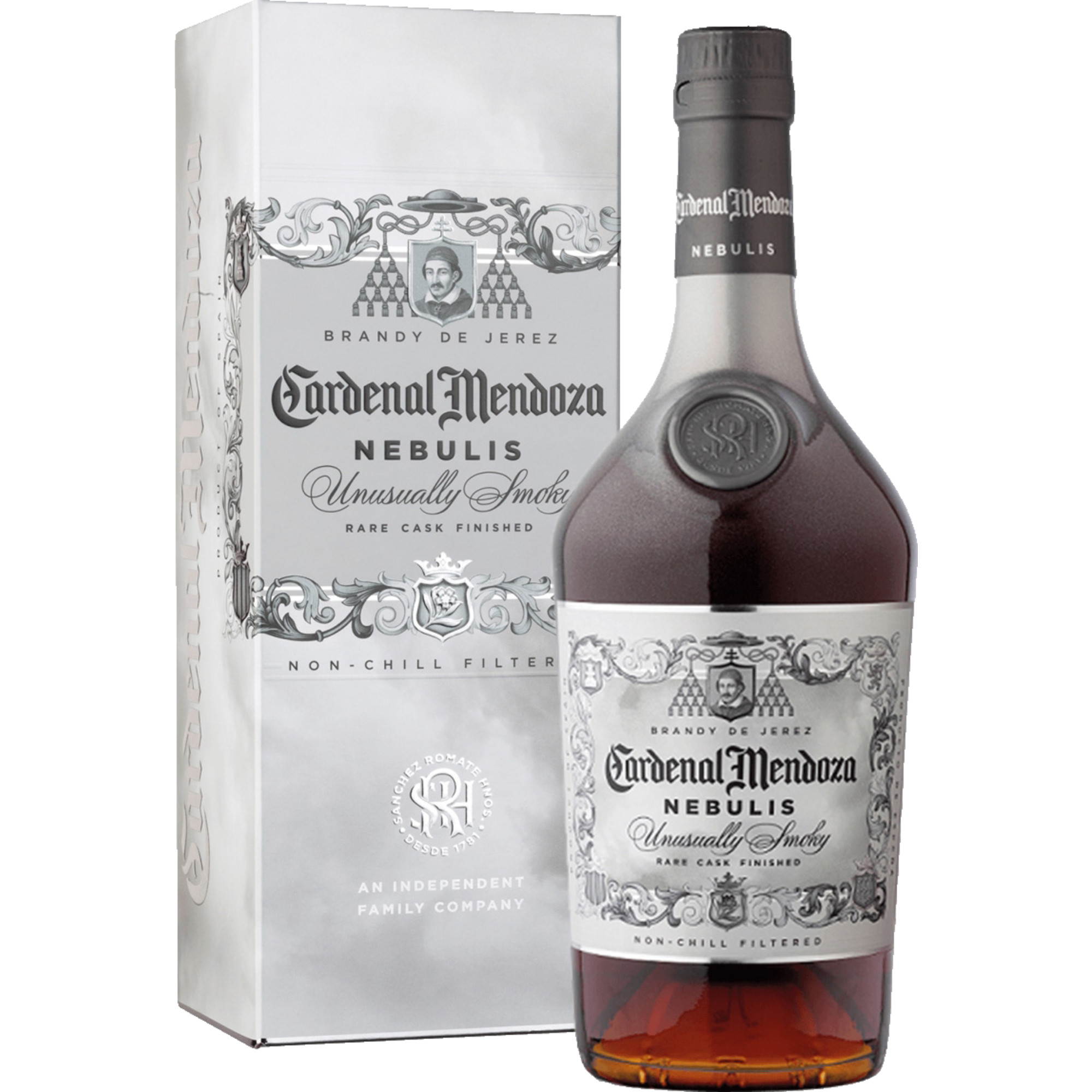 Cardenal Mendoza Nebulis Limited Edition, Brandy de Jerez, 0,7L, 40% Vol., in Geschenkhülle, Sherry/Jerez, Spirituosen Henkell & Co. Sektkellerei , Biebricher Allee 142 , 65187 Wiesbaden, Deutschland Hawesko DE