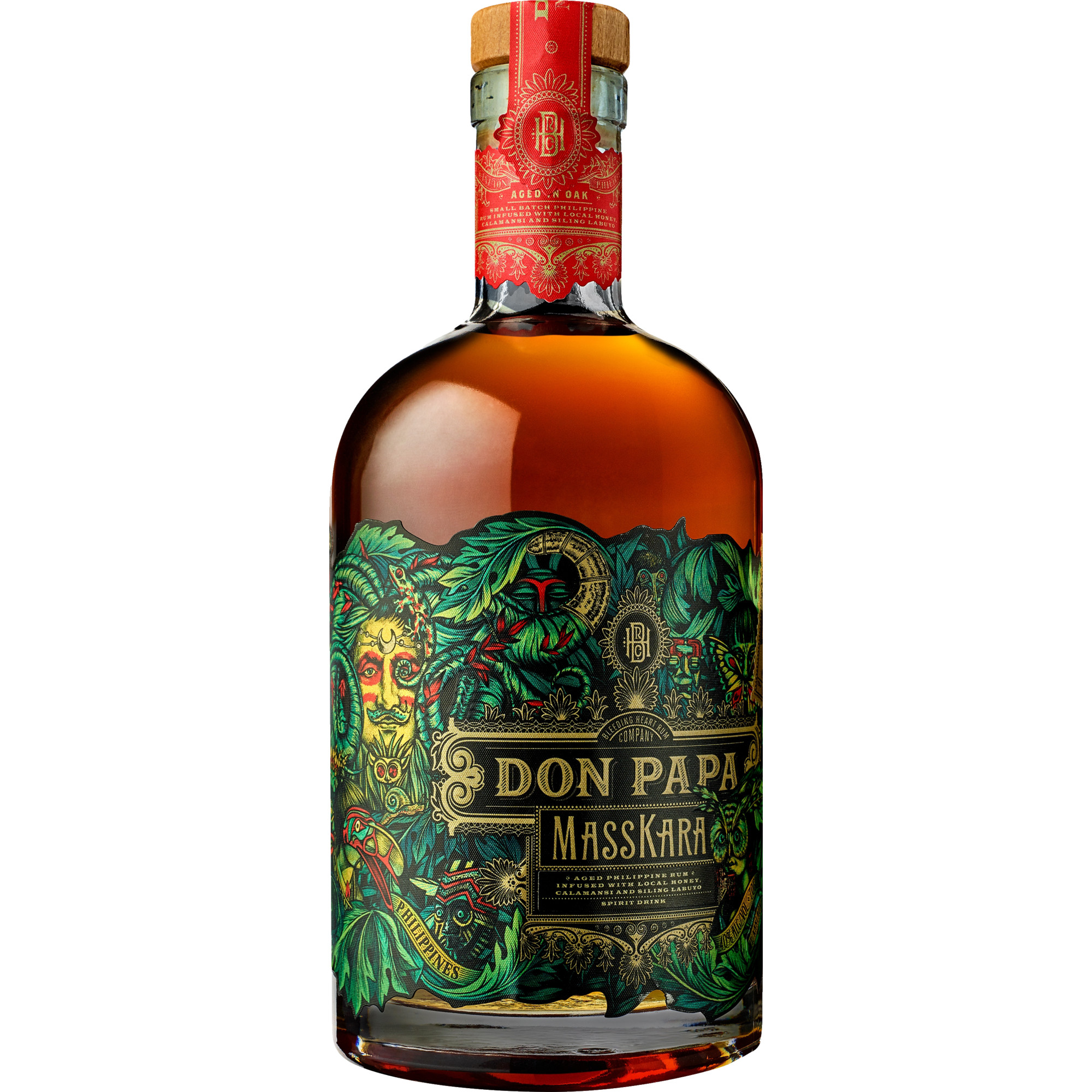 Image of Don Papa Masskara, Negros Philippinen, 0,7 L, 40% Vol., Spirituosen