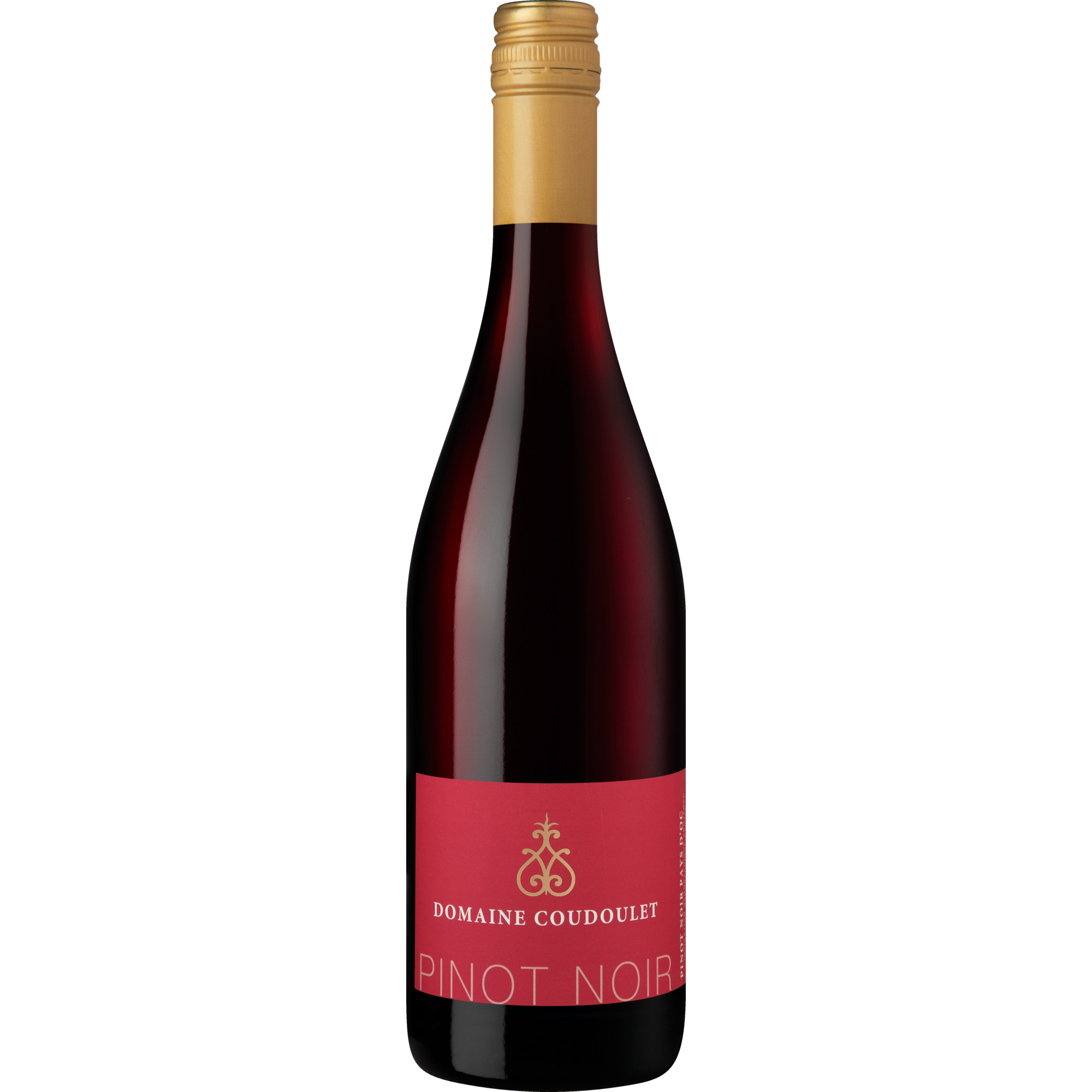 Domaine Coudoulet Pinot Noir, Pays d%27Oc IGP, Languedoc-Roussillon, 2022, Rotwein  Rotwein Hawesko