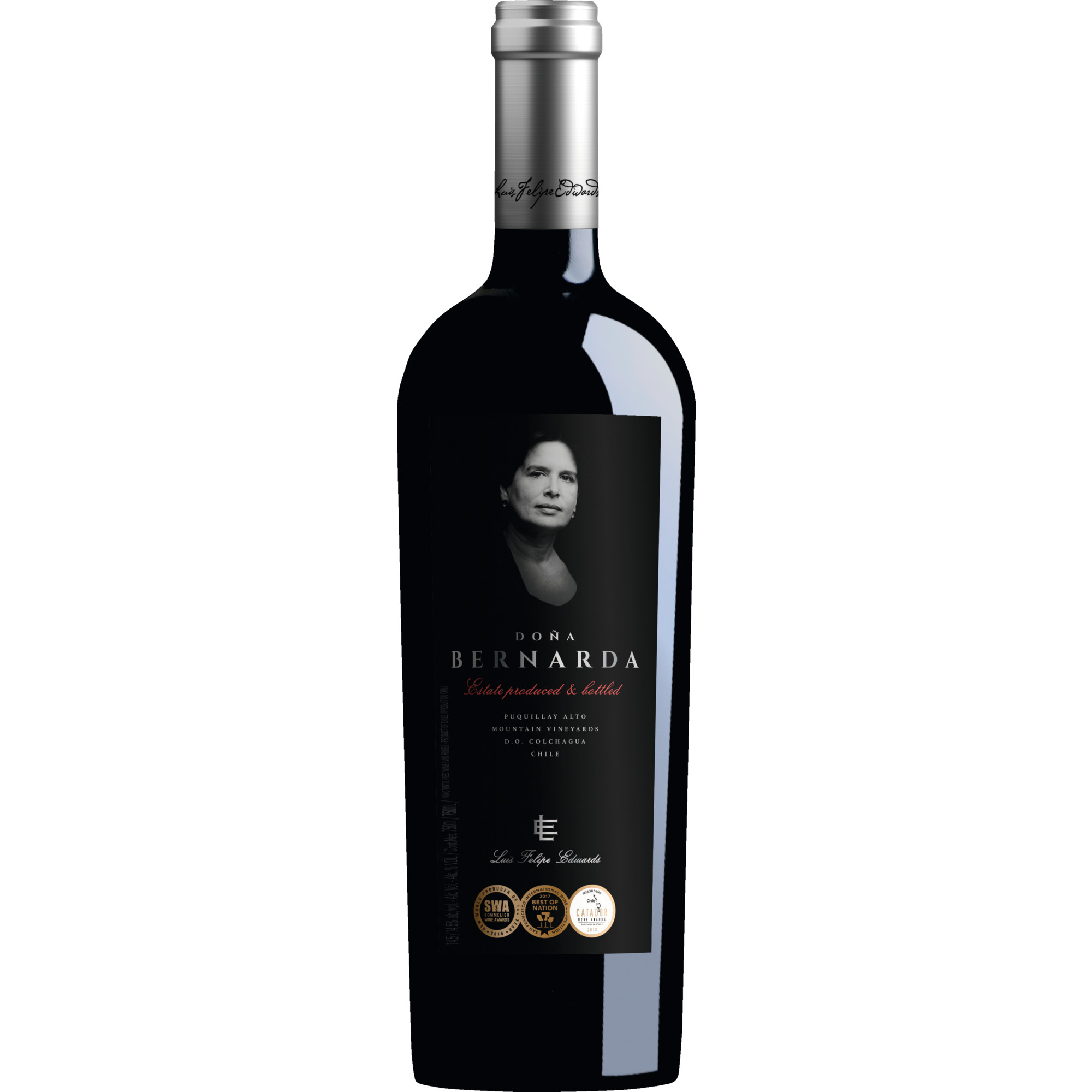 Doña Bernarda, Valle de Colchagua, Valle de Colchagua, 2019, Rotwein - Rotwein
