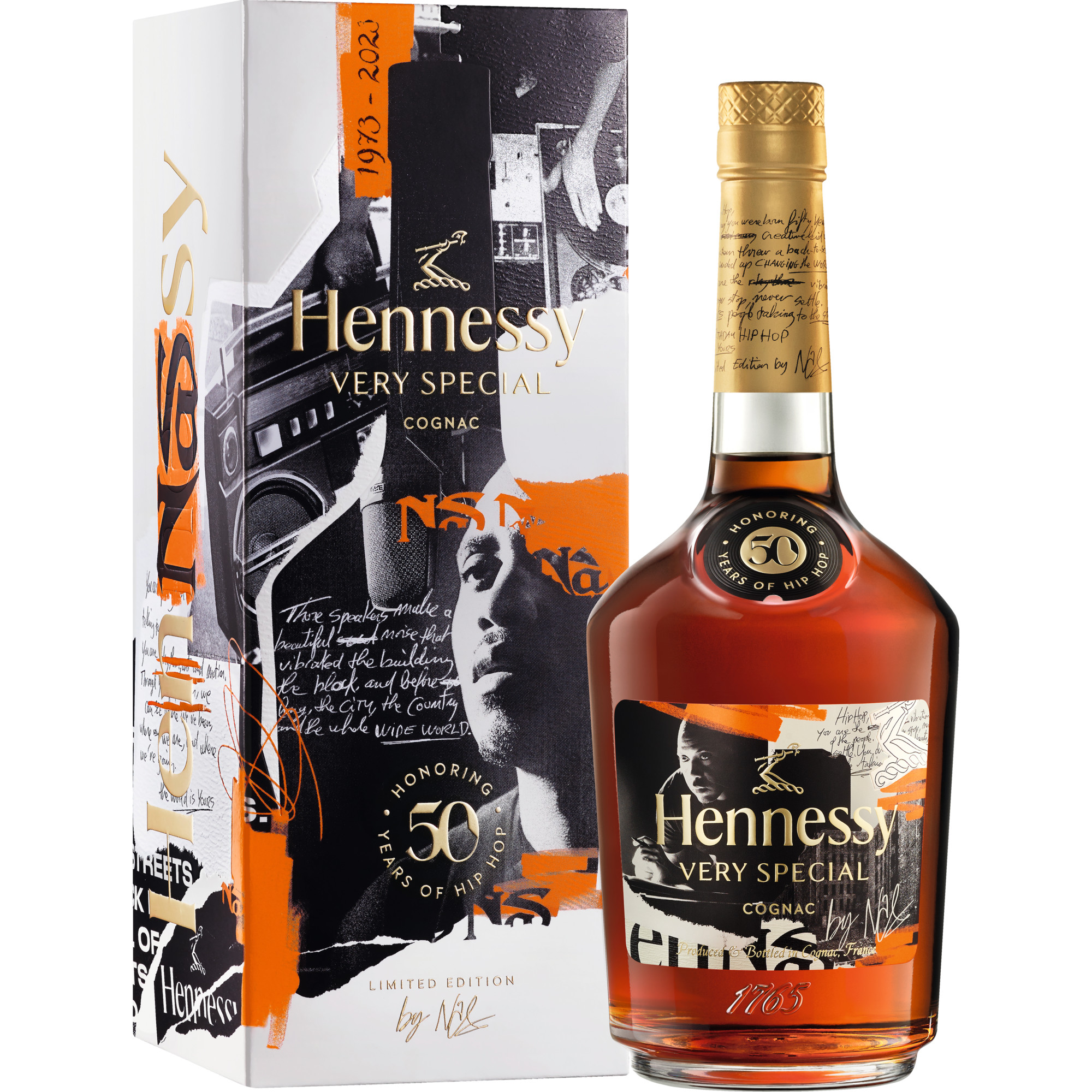 Image of Cognac Hennessy VS Hip Hop 50 Limited Edition, Cognac AOP, 0,7 L, 40%Vol, in Genschenketui, Cognac, Spirituosen