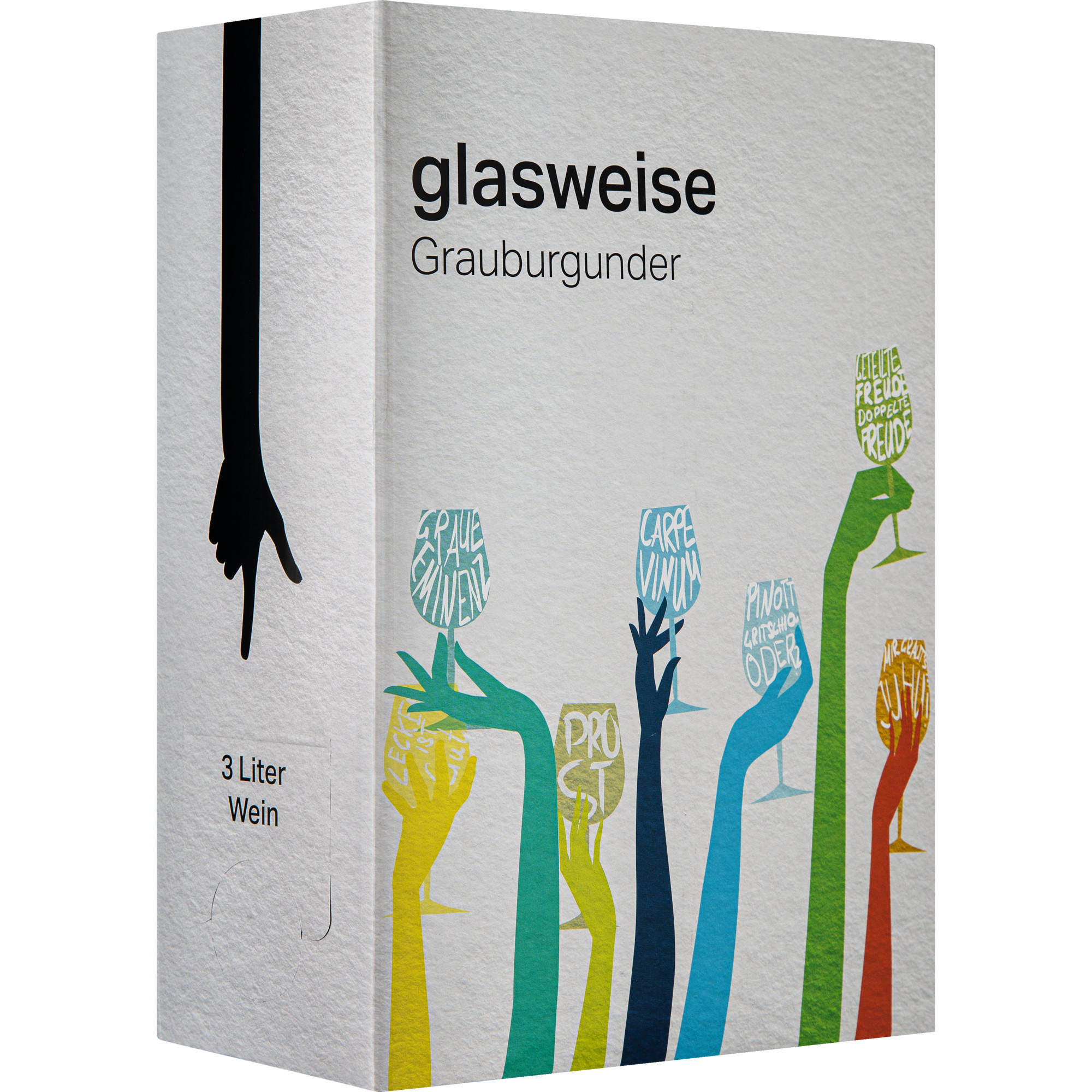 Glasweise Grauburgunder, Trocken, Rheinhessen, Bag-in-Box 3 L, Rheinhessen, 2023, Weißwein