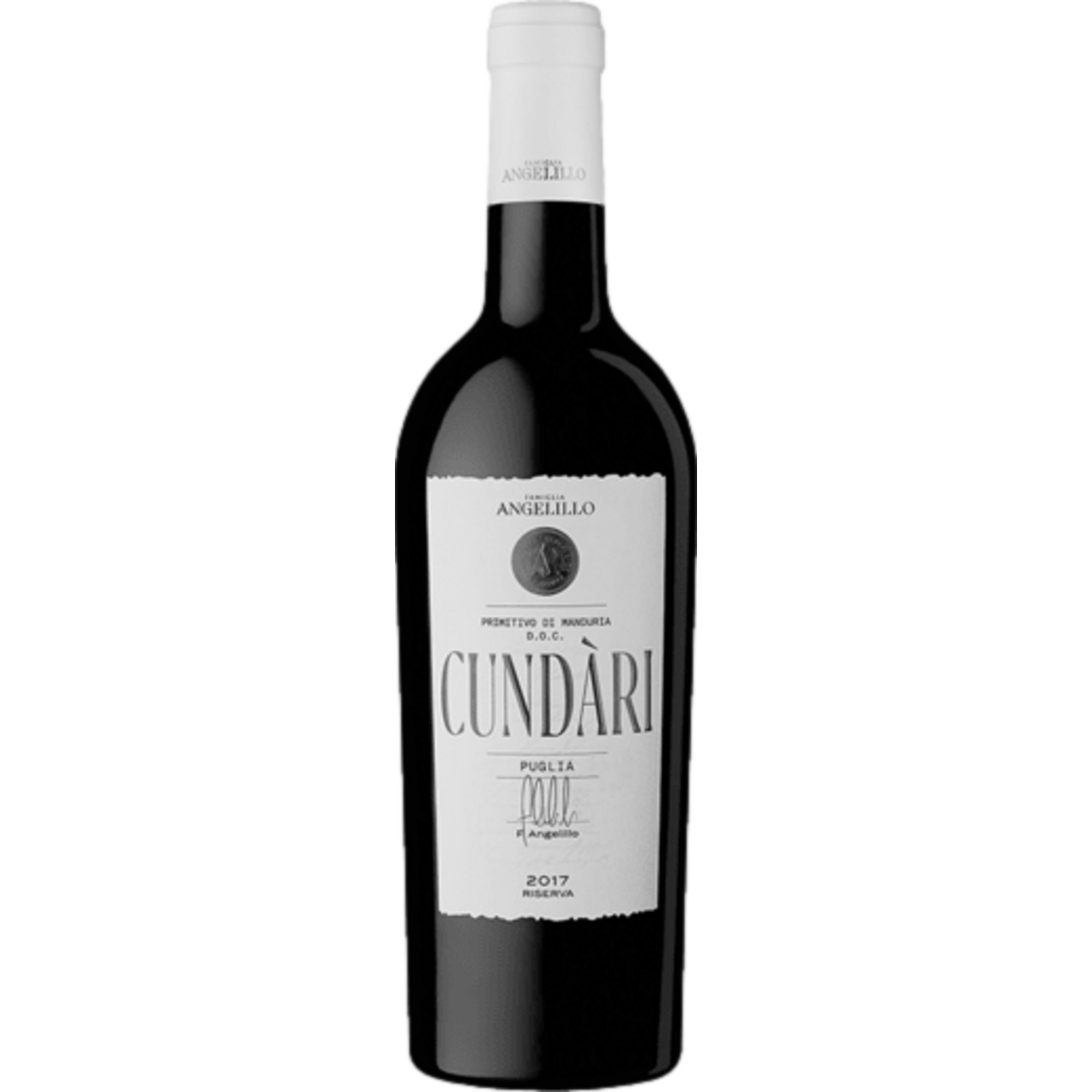 Cundari Primitivo di Manduria Riserva, Primitivo di Manduria DOC, Apulien, 2017, Rotwein