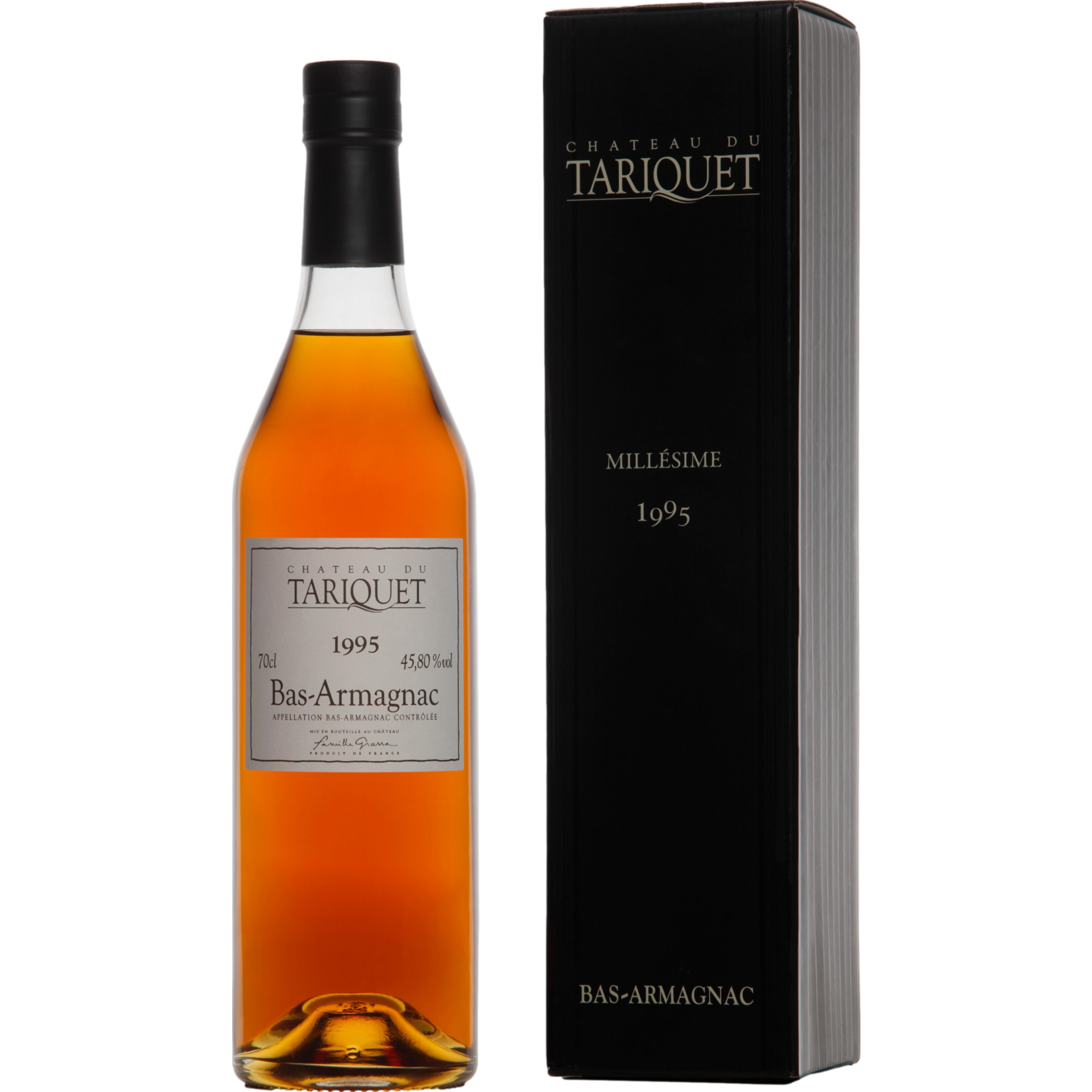 Bas Armagnac Domaine Tariquet Millésime 1995, Armagnac AC, 0,7 L, 46% Vol., in Etui, Südwestfrankreich, 1995, Spirituosen - Spirituosen