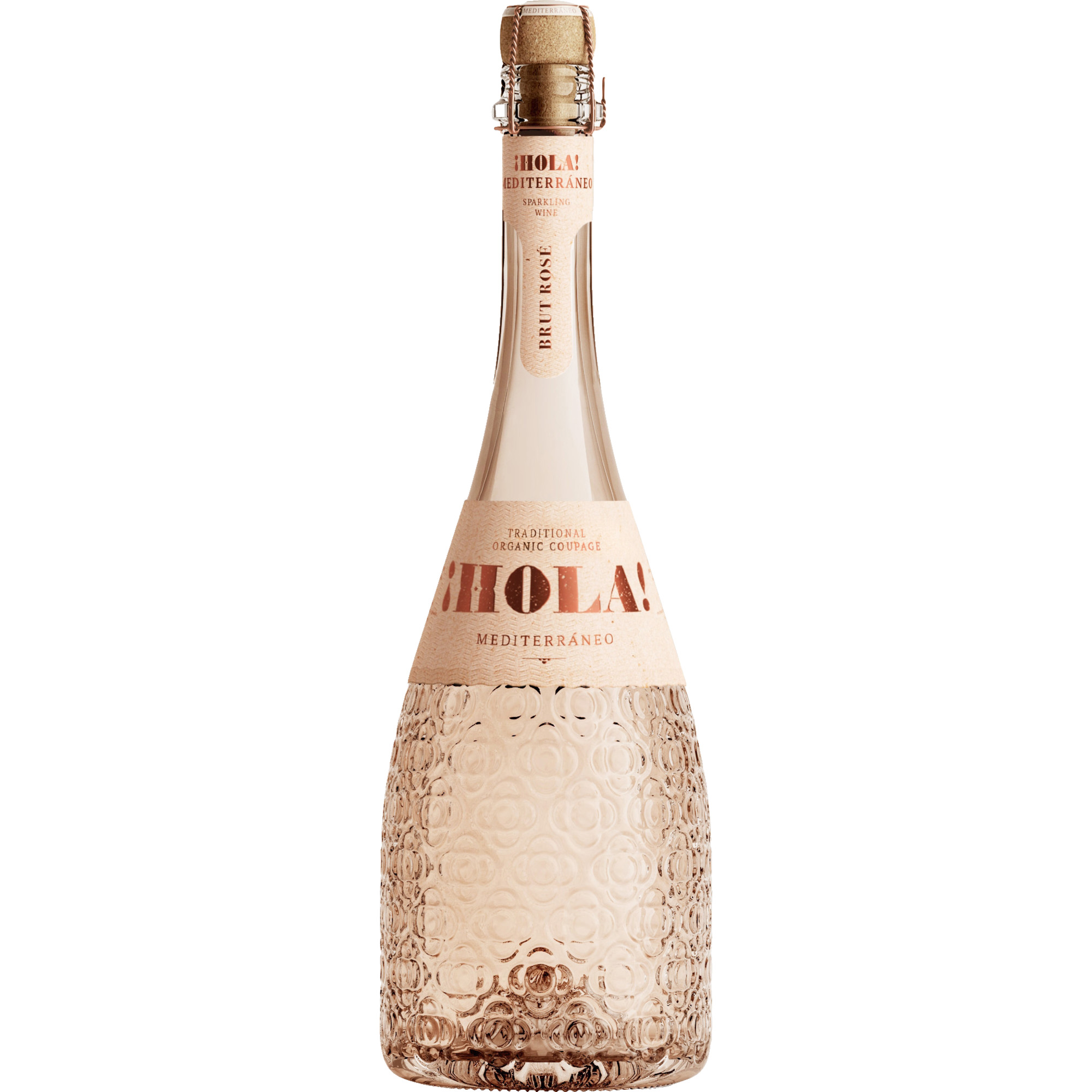 Image of Hola Mediterranéo Brut Rosé Bio, Vino de España, Vino de Espana, Schaumwein