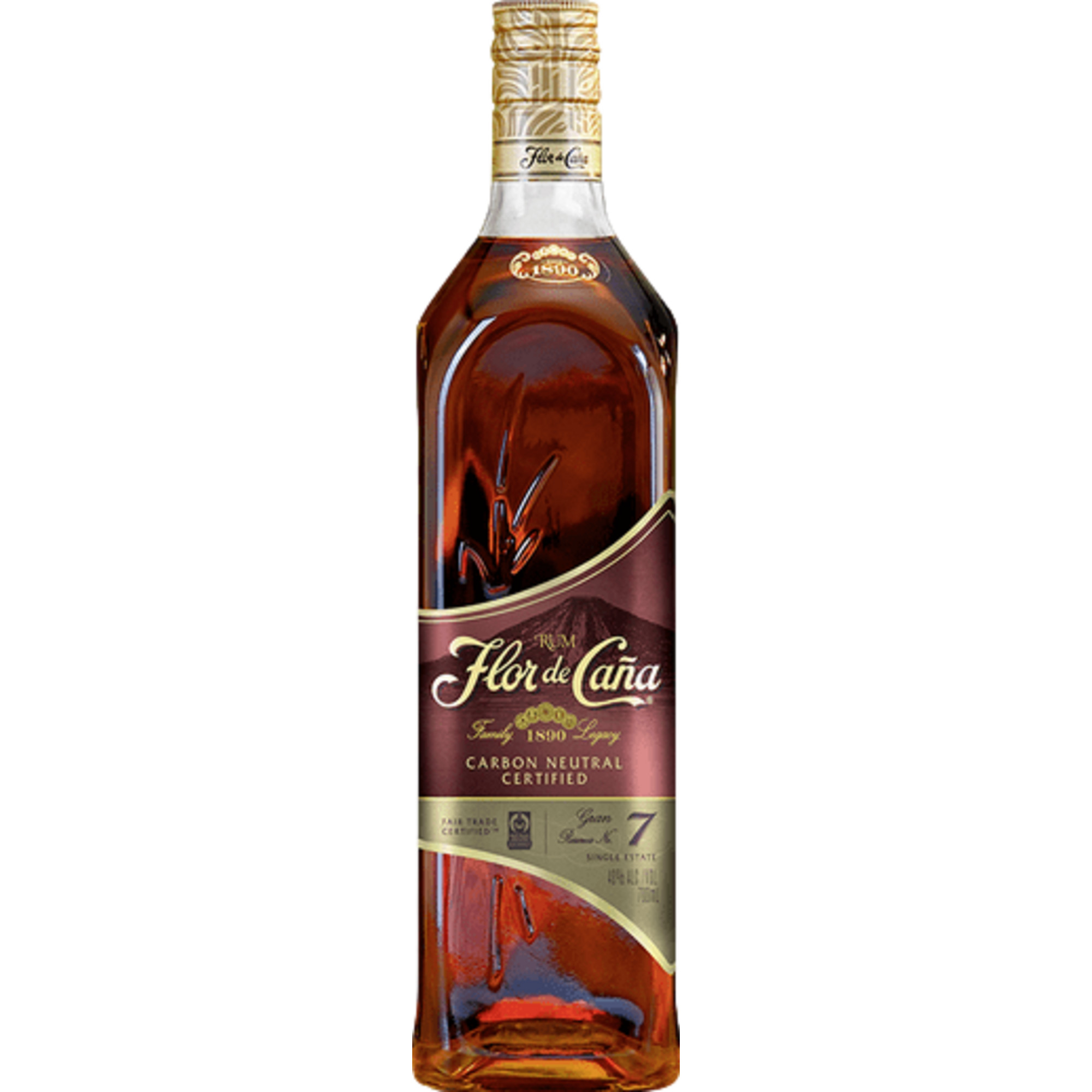 Flor de Caña Rum Gran Reserva 7 Years, 40% Vol, 0,7L, Spirituosen - Spirituosen