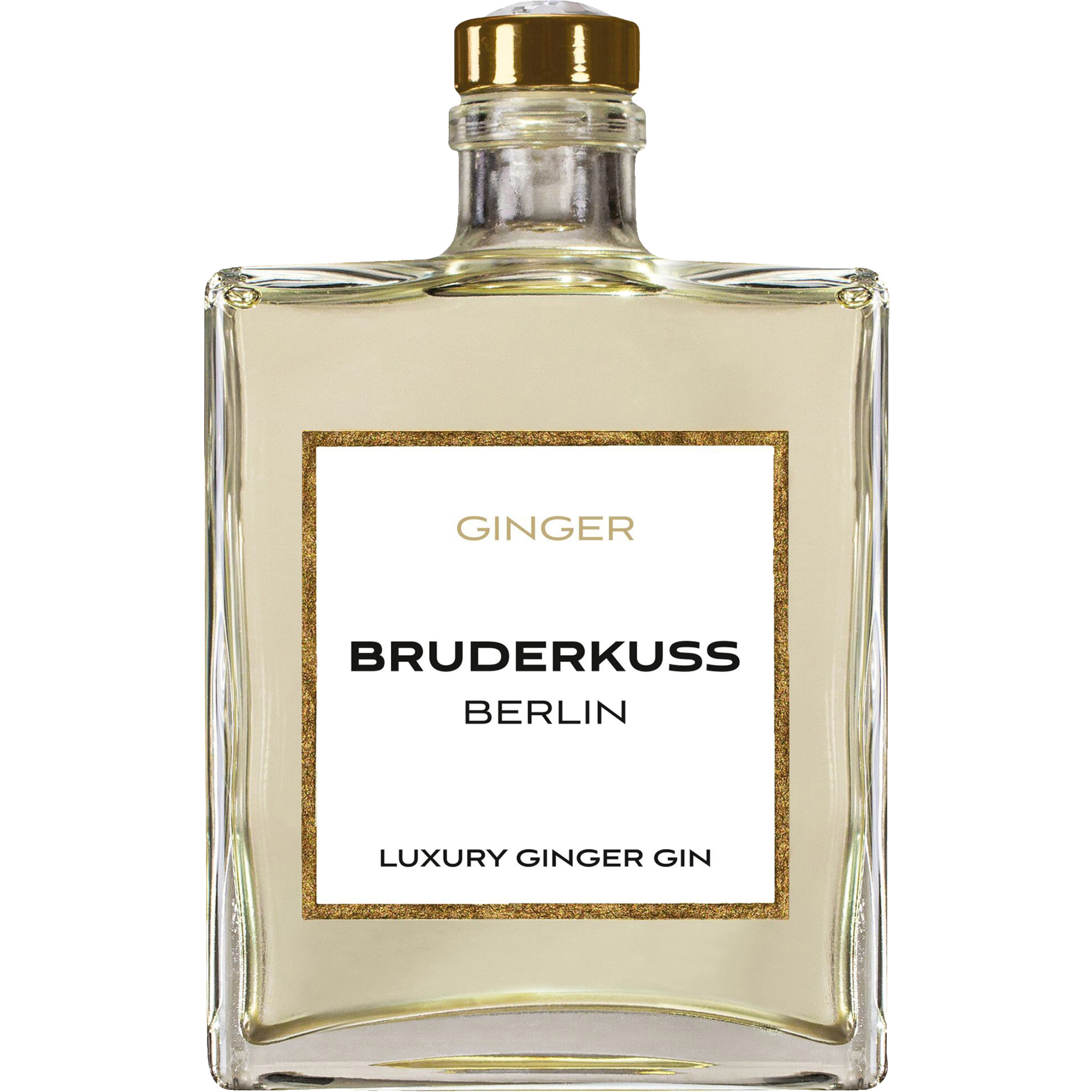 Image of Bruderkuss Gin Luxury Ingwer, 41,5% Vol, 0,5L, Pfalz, Spirituosen
