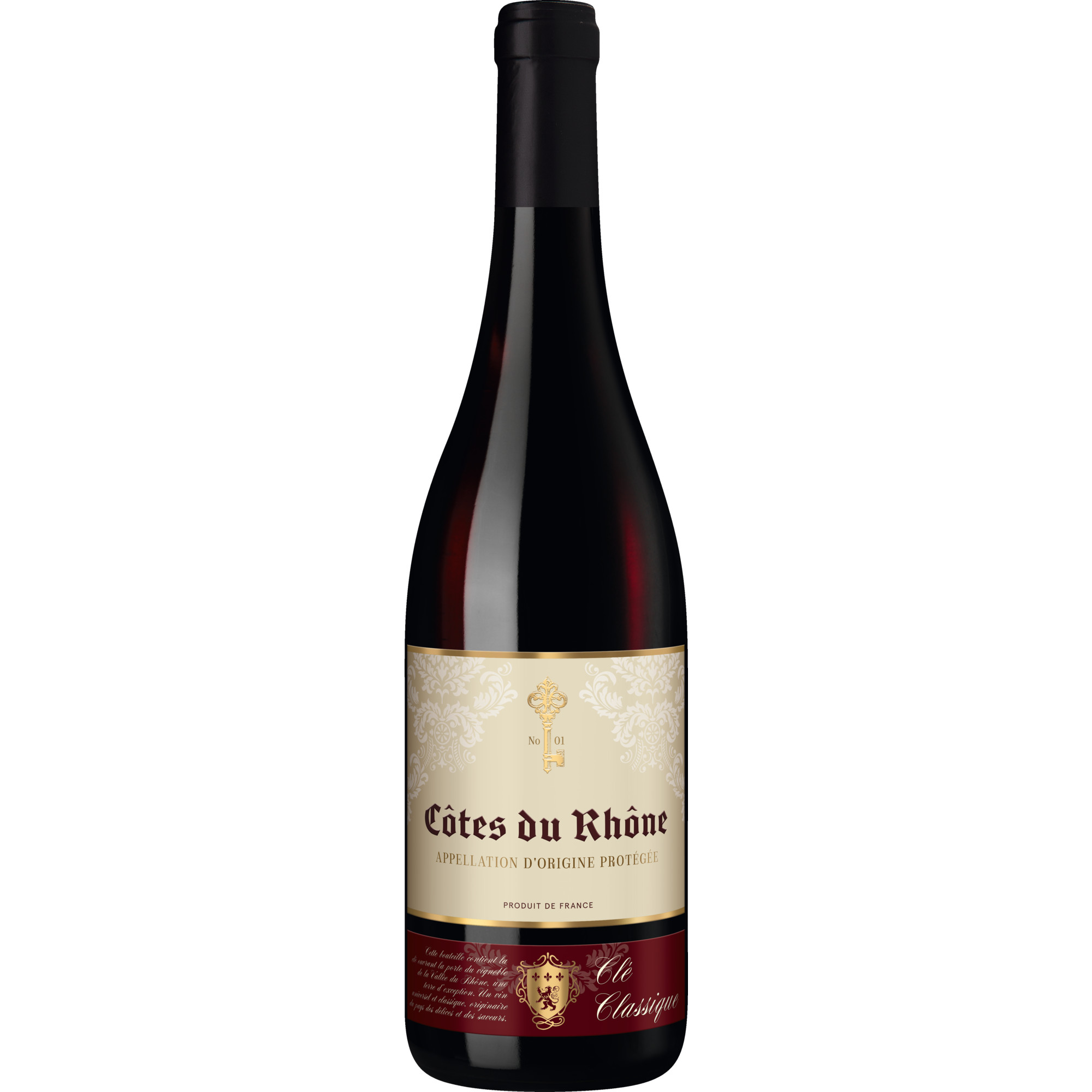 Clé Classique Rhône, Côtes du Rhône AOP, Rhône, 2023, Rotwein