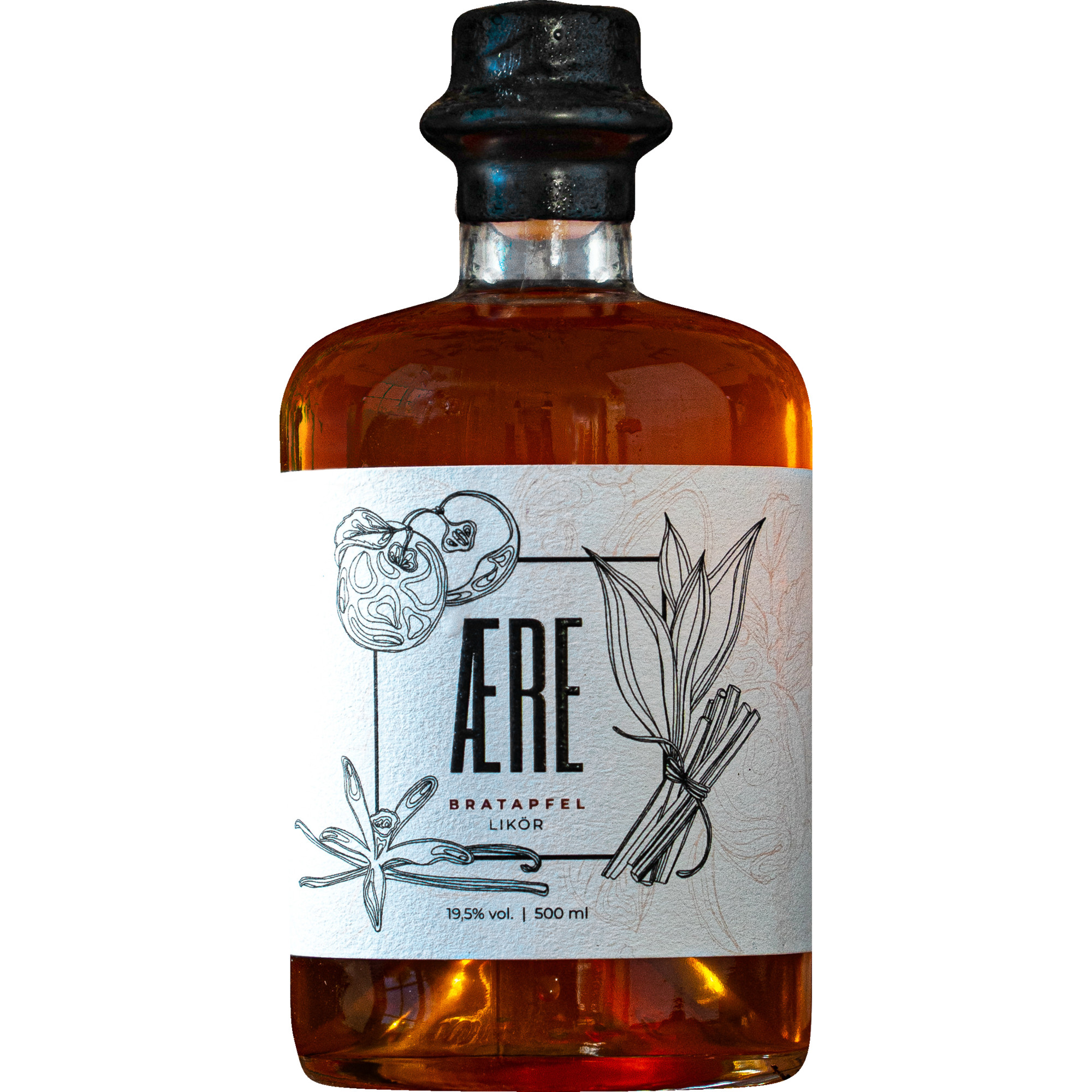 Image of Aere Bratapfel Likör, 19,5 % vol. 0,5 L, Spirituosen