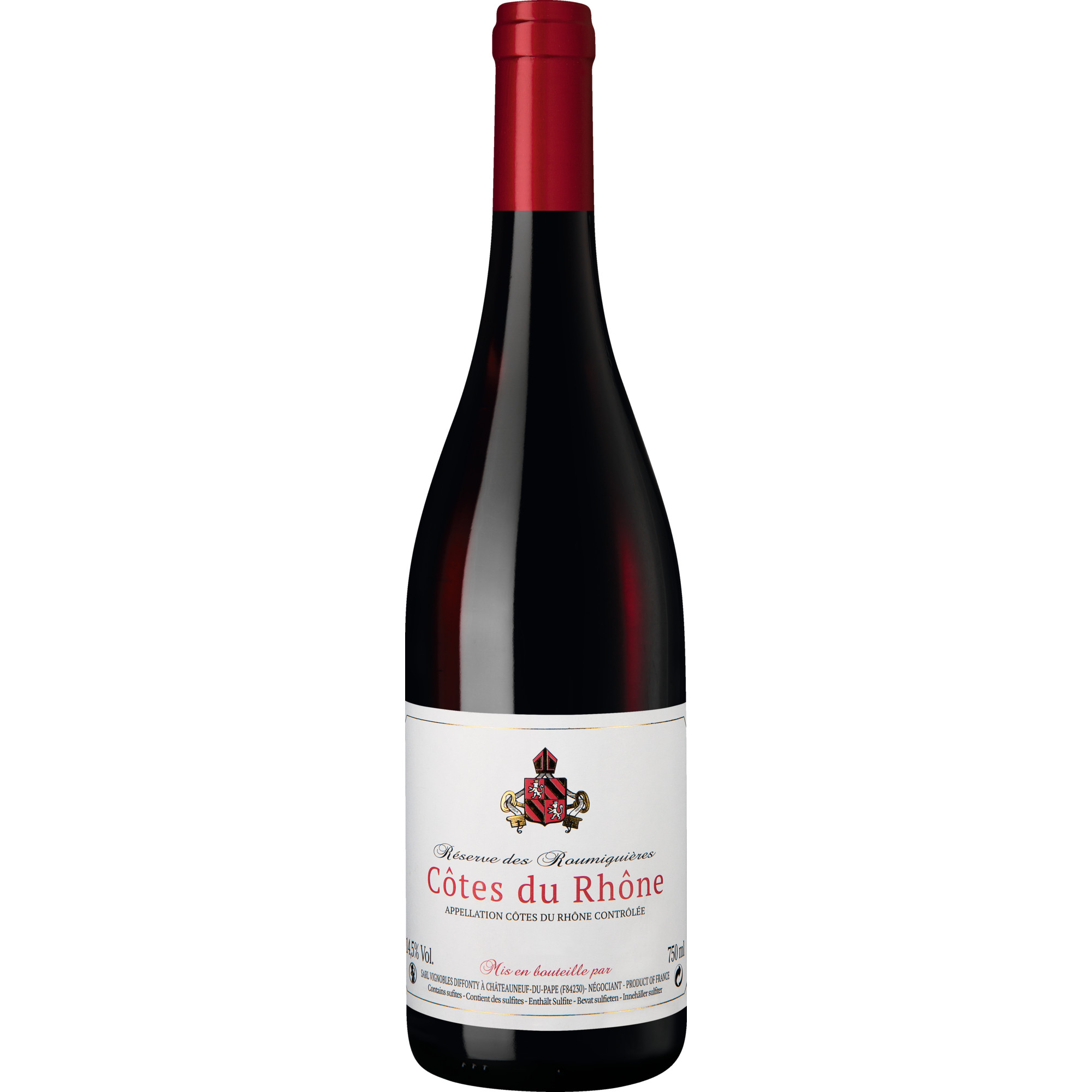 Réserve de Roumiguières Côtes du Rhône, Côtes du Rhône AOP, Rhône, 2023, Rotwein - Rotwein
