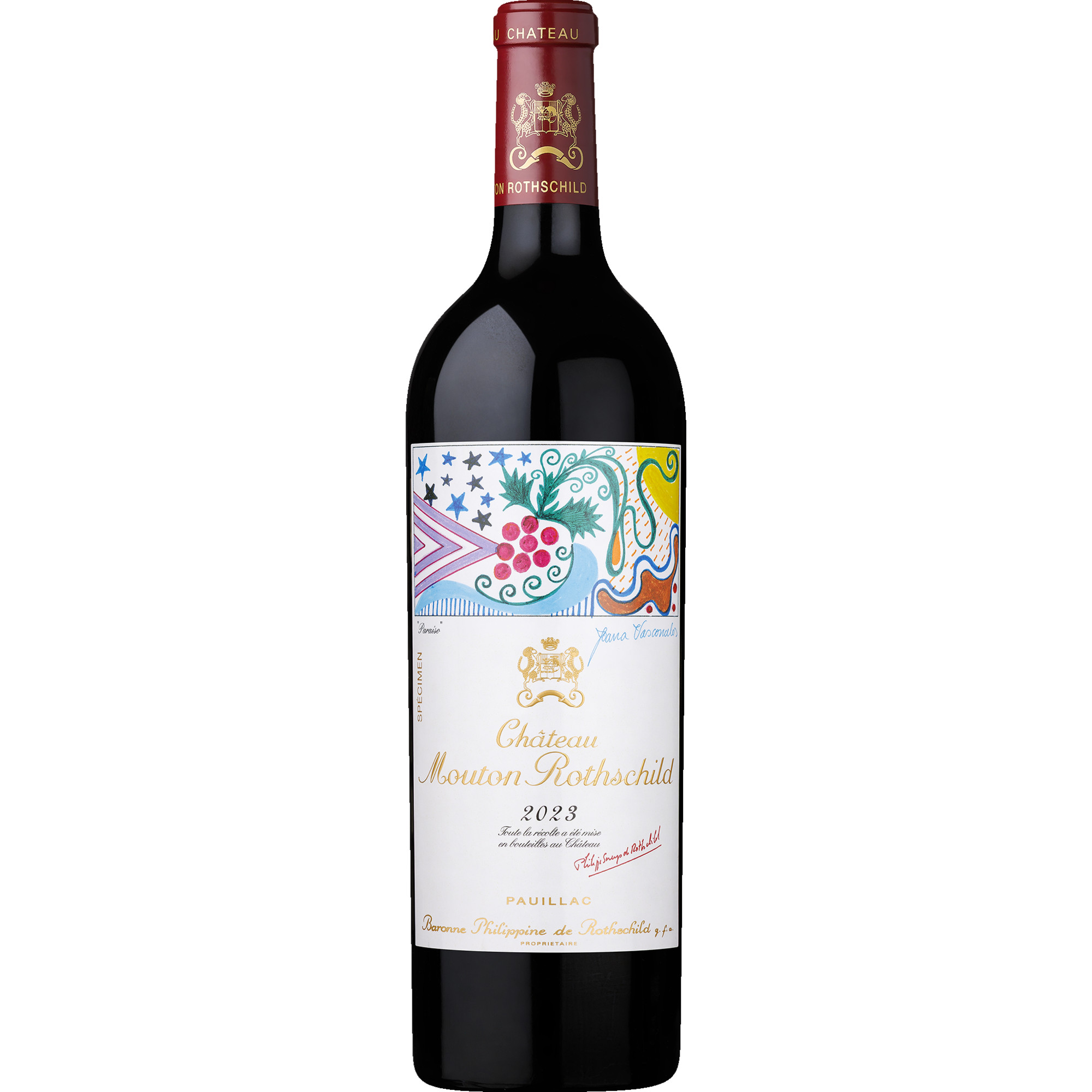Château Mouton-Rothschild, Pauillac AOP, 1er Grand Cru Classé, Bordeaux, 2023, Rotwein