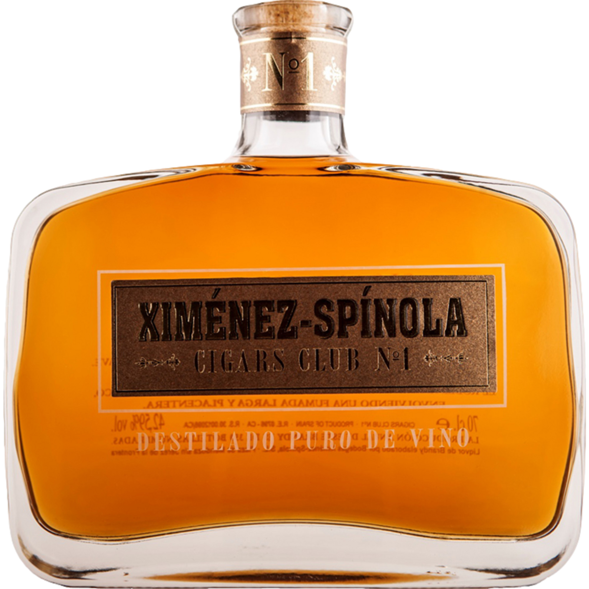 Image of Ximénez-Spinola Cigars Club No. 1, Brandy, 42,5%, 0,7 L, Sherry/Jerez, Spirituosen