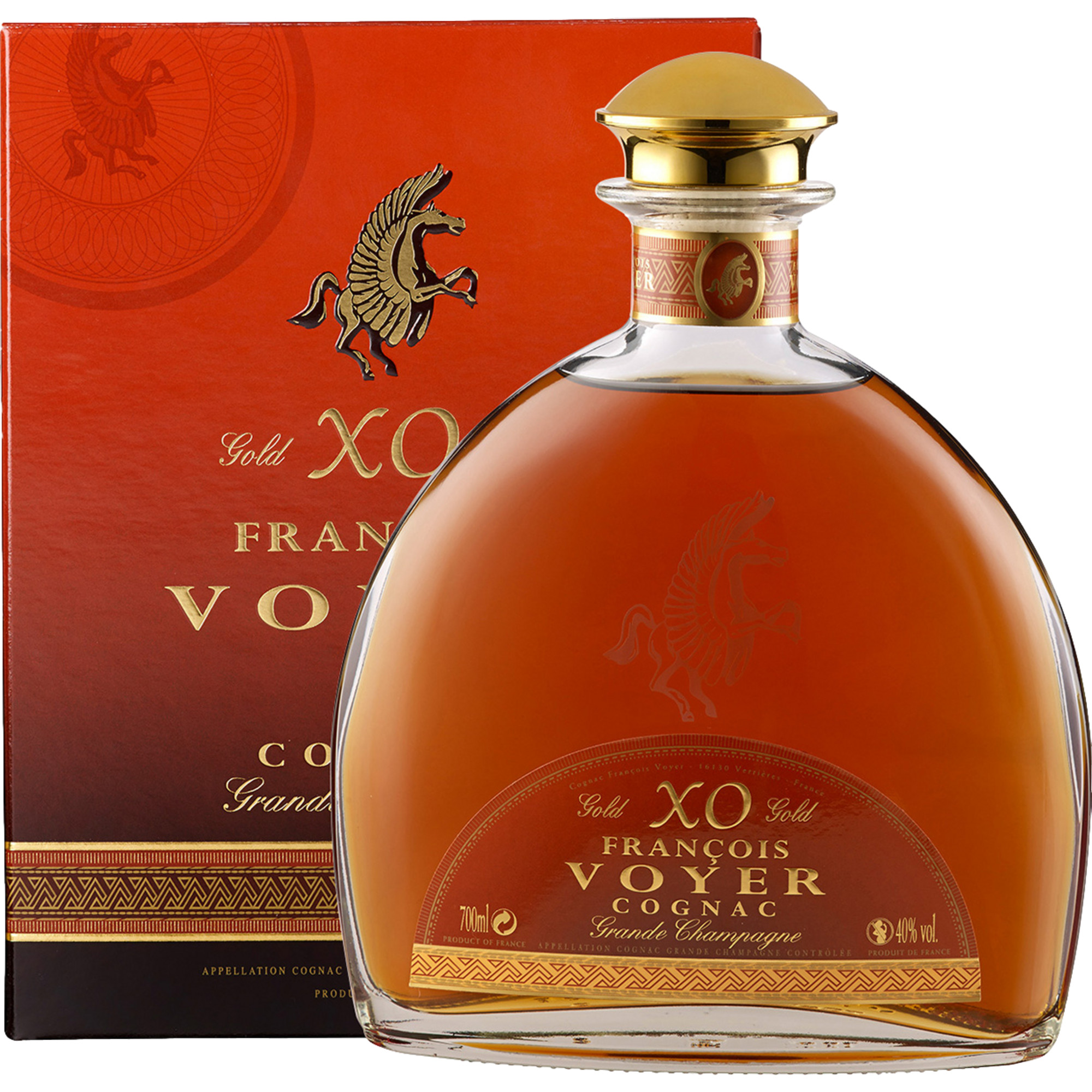 Image of XO François Voyer Cognac Grande Champagne, Cognac AOP, 0,7 L, 40% Vol, Spirituosen