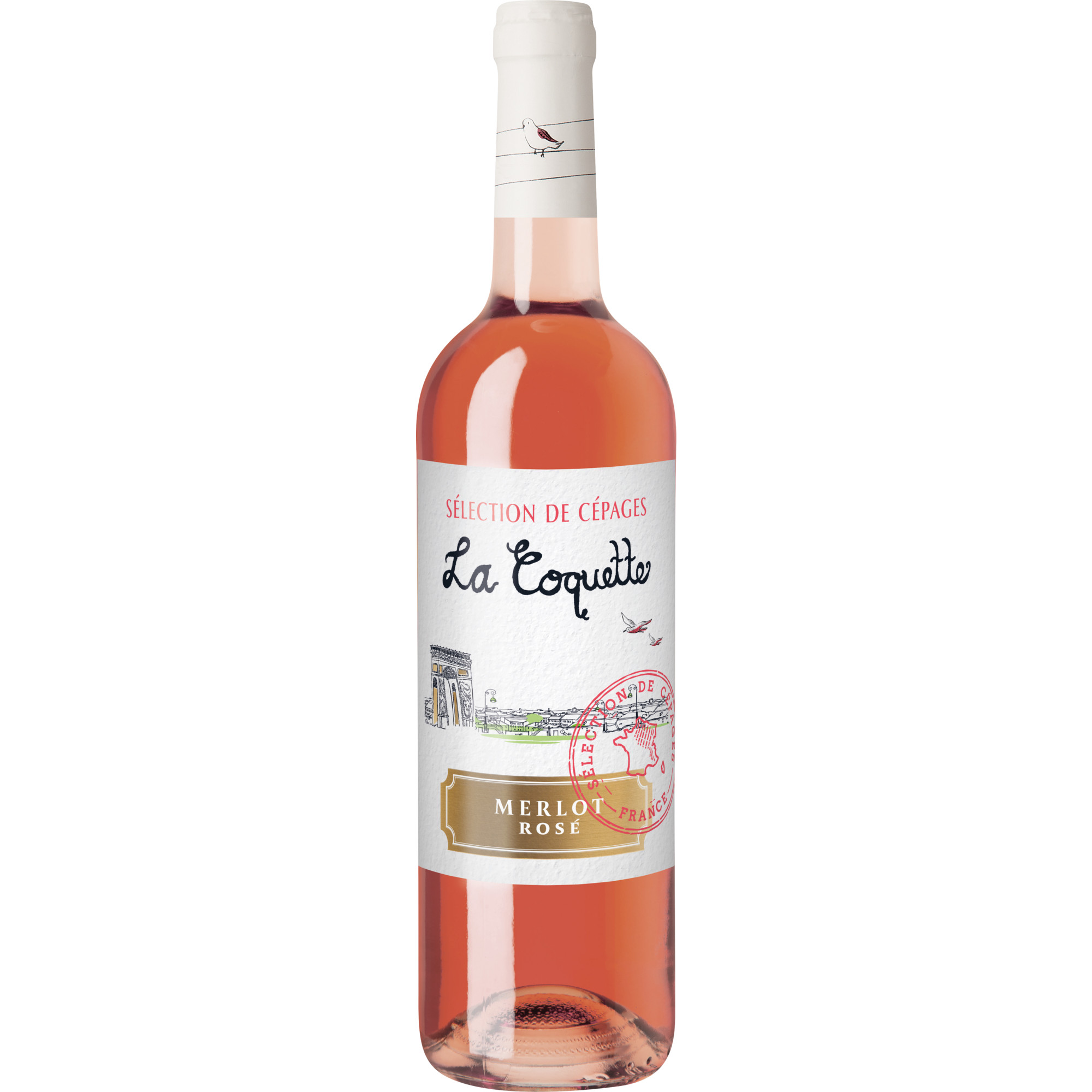 La Coquette Merlot Rosé, Vin de France, Vin de France, 2023, Roséwein