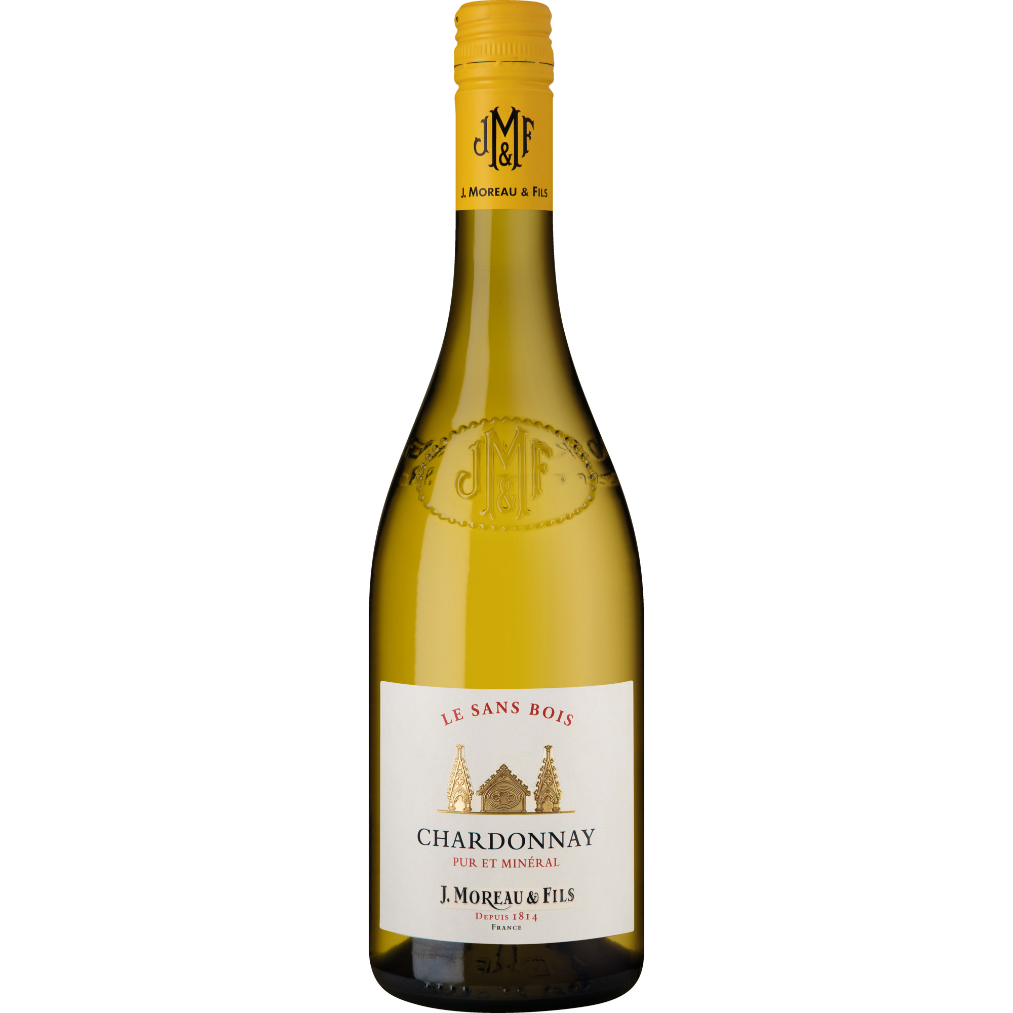 J. Moreau & Fils Chardonnay, Vin de France, Burgund, 2023, Weißwein Mis en bouteille à Quincié par  J. Moreau & Fils, France Hawesko DE