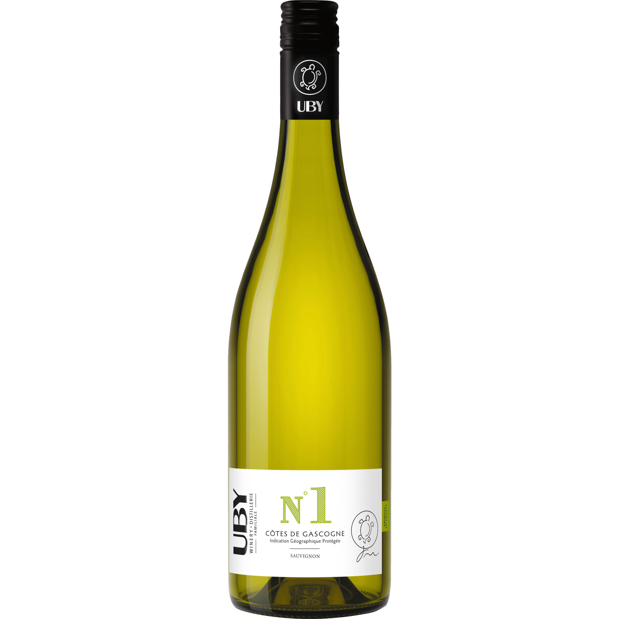 Uby N°1 Sauvignon Blanc, Côtes de Gascogne IGP, Südwestfrankreich, 2023, Weißwein