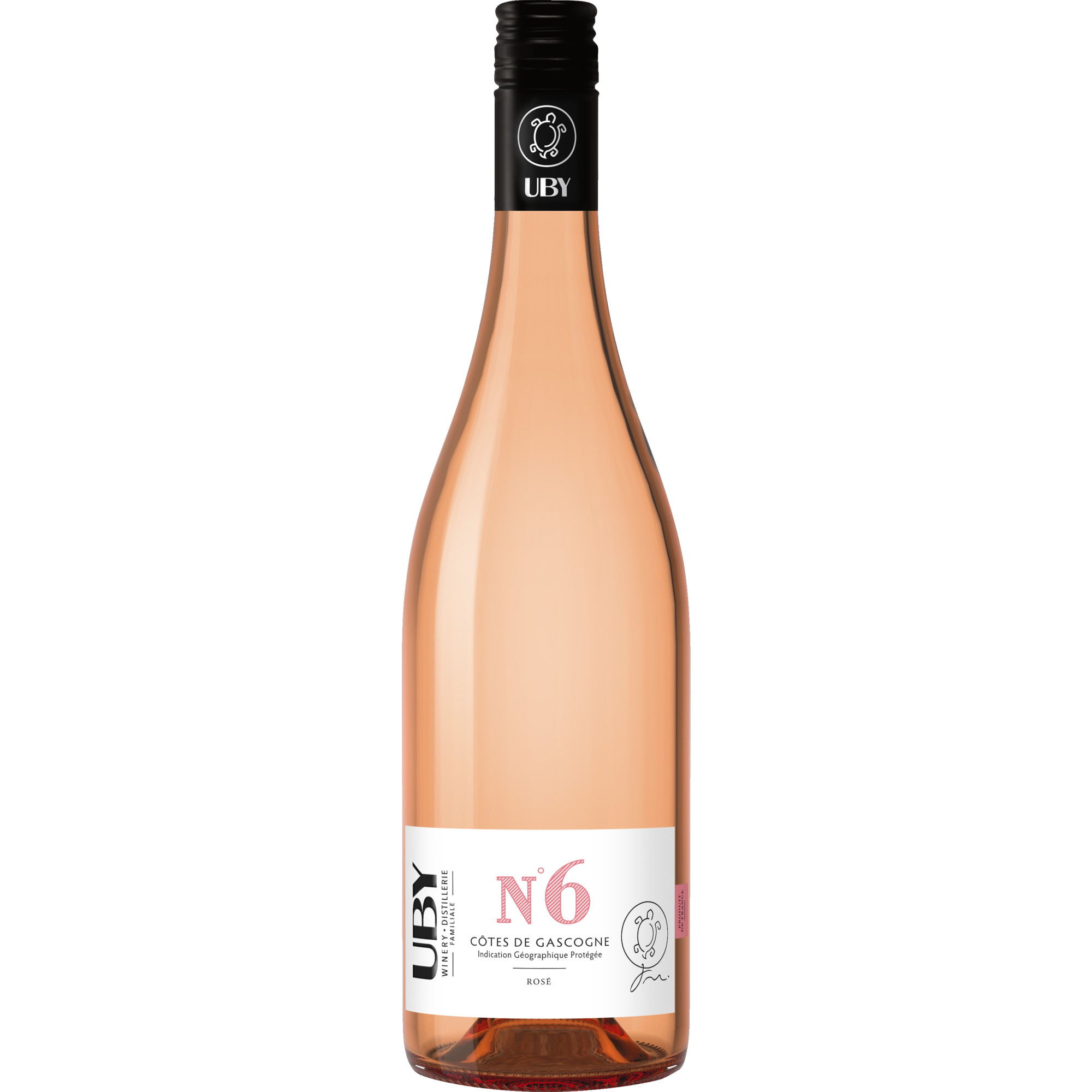 Uby N°6 Rosé, Côtes de Gascogne IGP, Südwestfrankreich, 2023, Roséwein