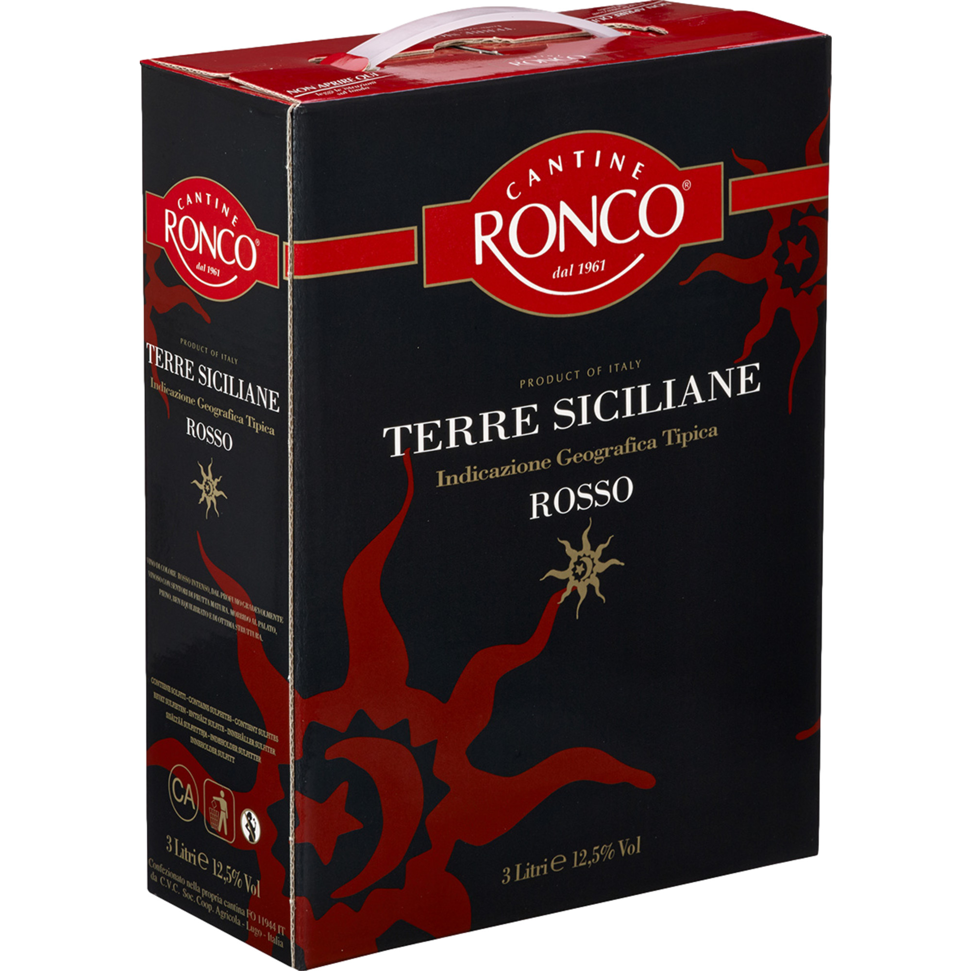 Cantine Ronco, Terre Siciliane IGT, 3,0 L, Bag in Box, Sizilien, Weißwein