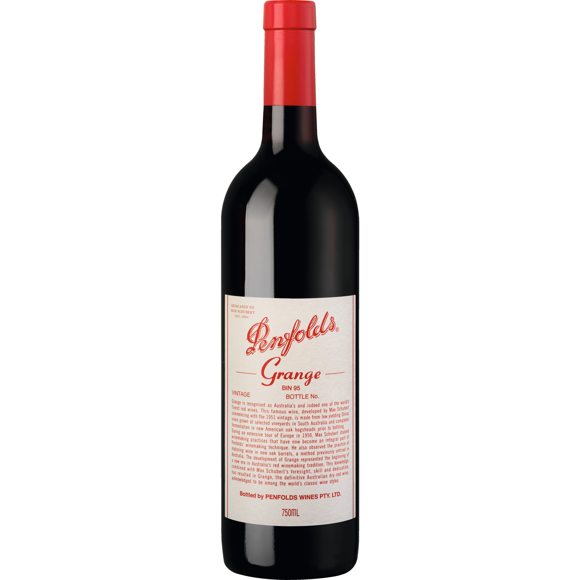 Grange Bin 95 Shiraz, Barossa Valley, South Australia, 2019, Rotwein