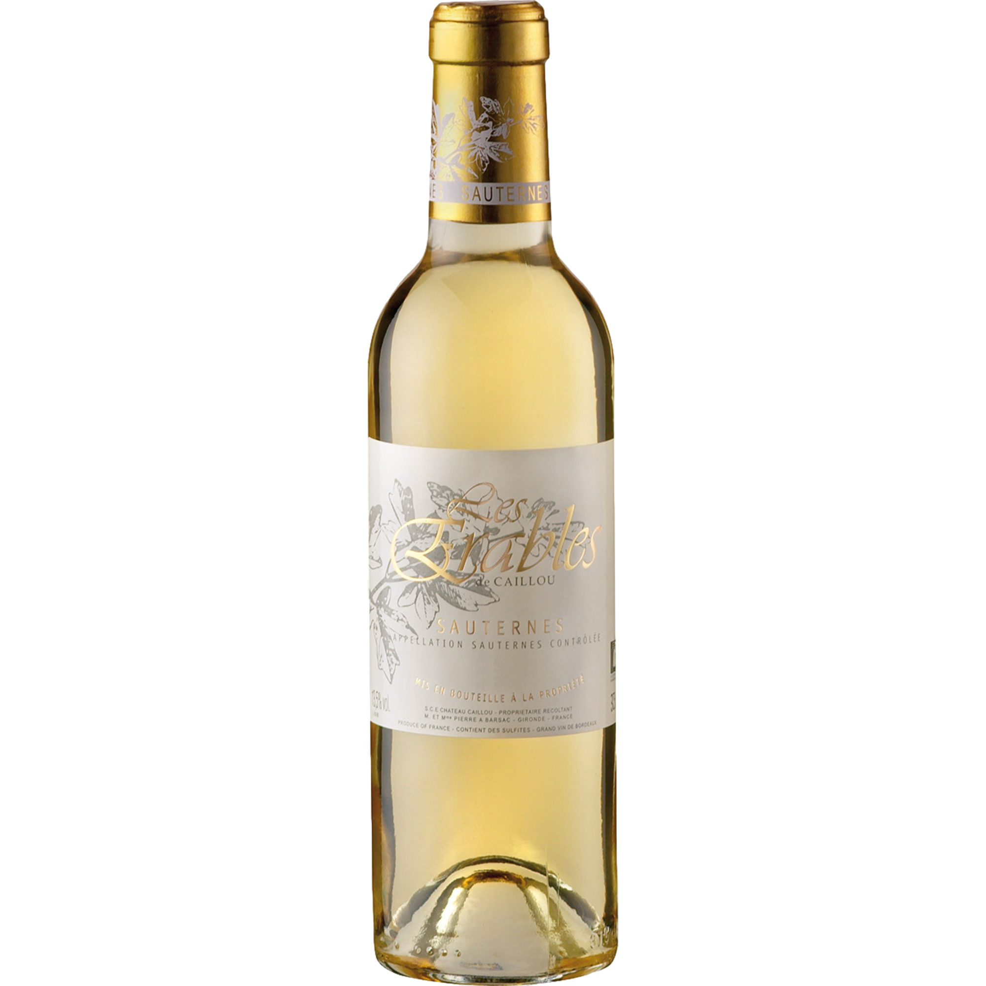 Les Erables de Caillou, Sauternes AOP, Bordeaux, 2018, Weißwein