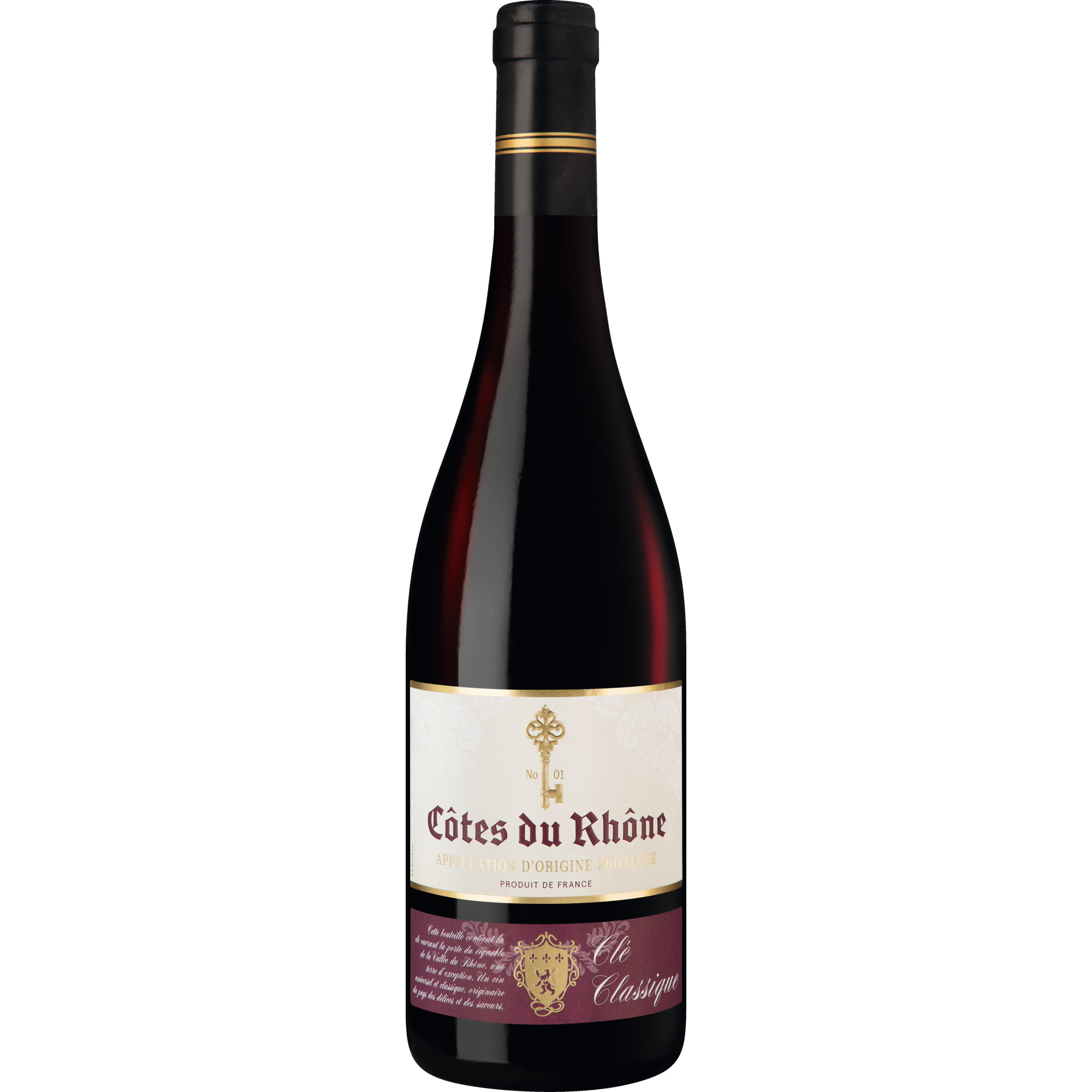 Image of Clé Classique Rhône, Côtes du Rhône AOP, Rhône, 2022, Rotwein