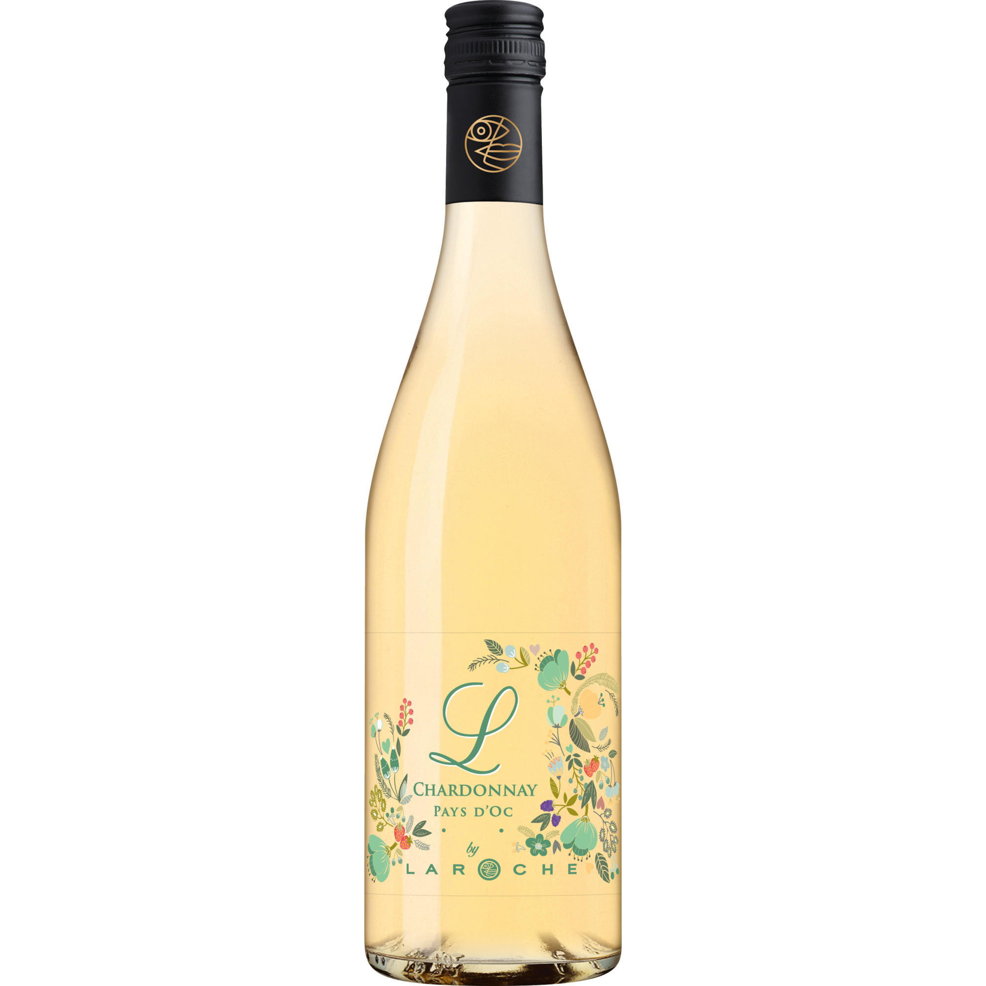 Chardonnay L Édition à fleurs, Pays d'Oc IGP, Languedoc-Roussillon, 2023, Weißwein