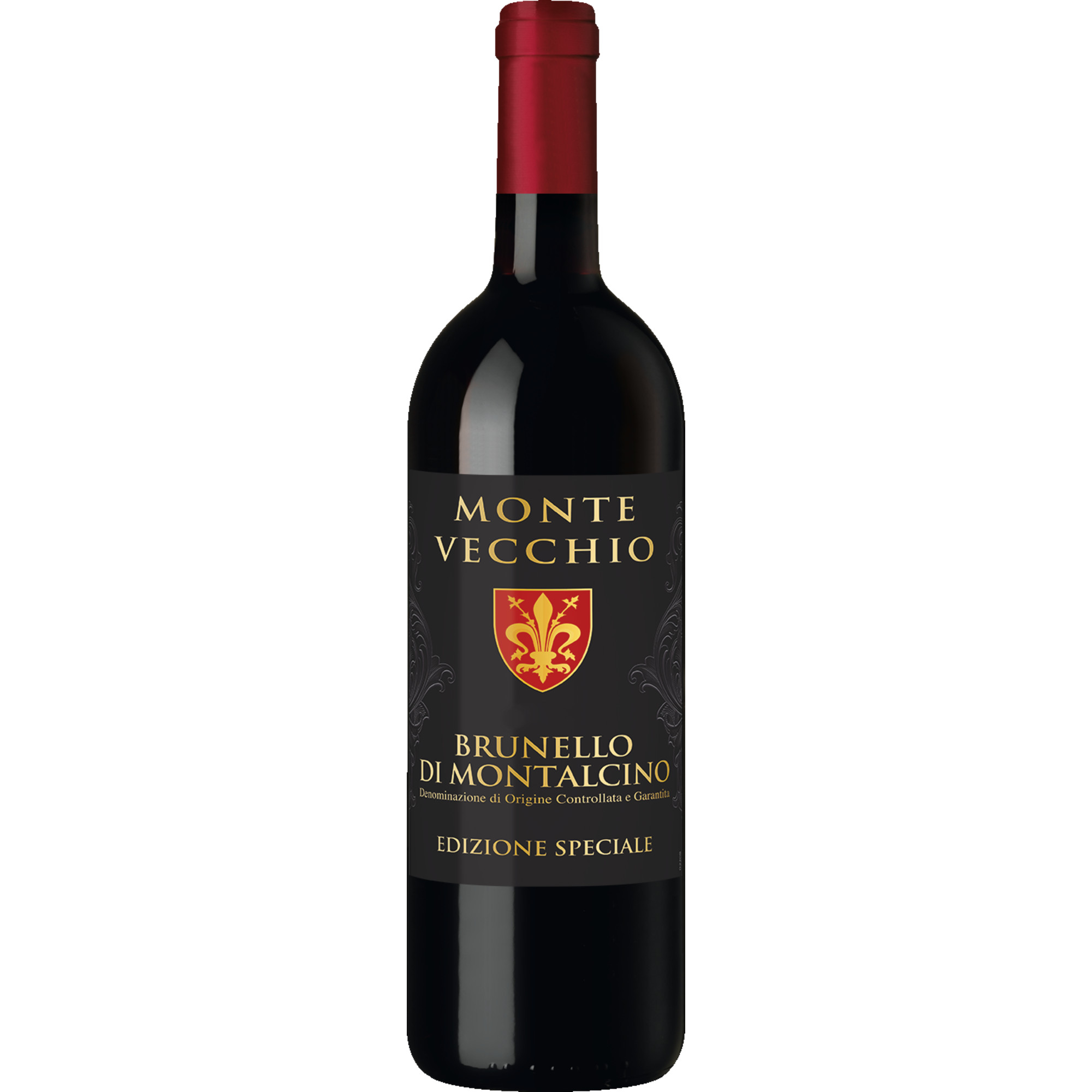 Monte Vecchio Brunello Edizione Speciale, Brunello di Montalcino DOCG, Toskana, 2019, Rotwein Vertrieb durch Hanseatisches Wein-und Sekt-Kontor Hawesko GmbH, D-22763 Hamburg Imbottigliato da: 10582/SI-Italia Hawesko DE